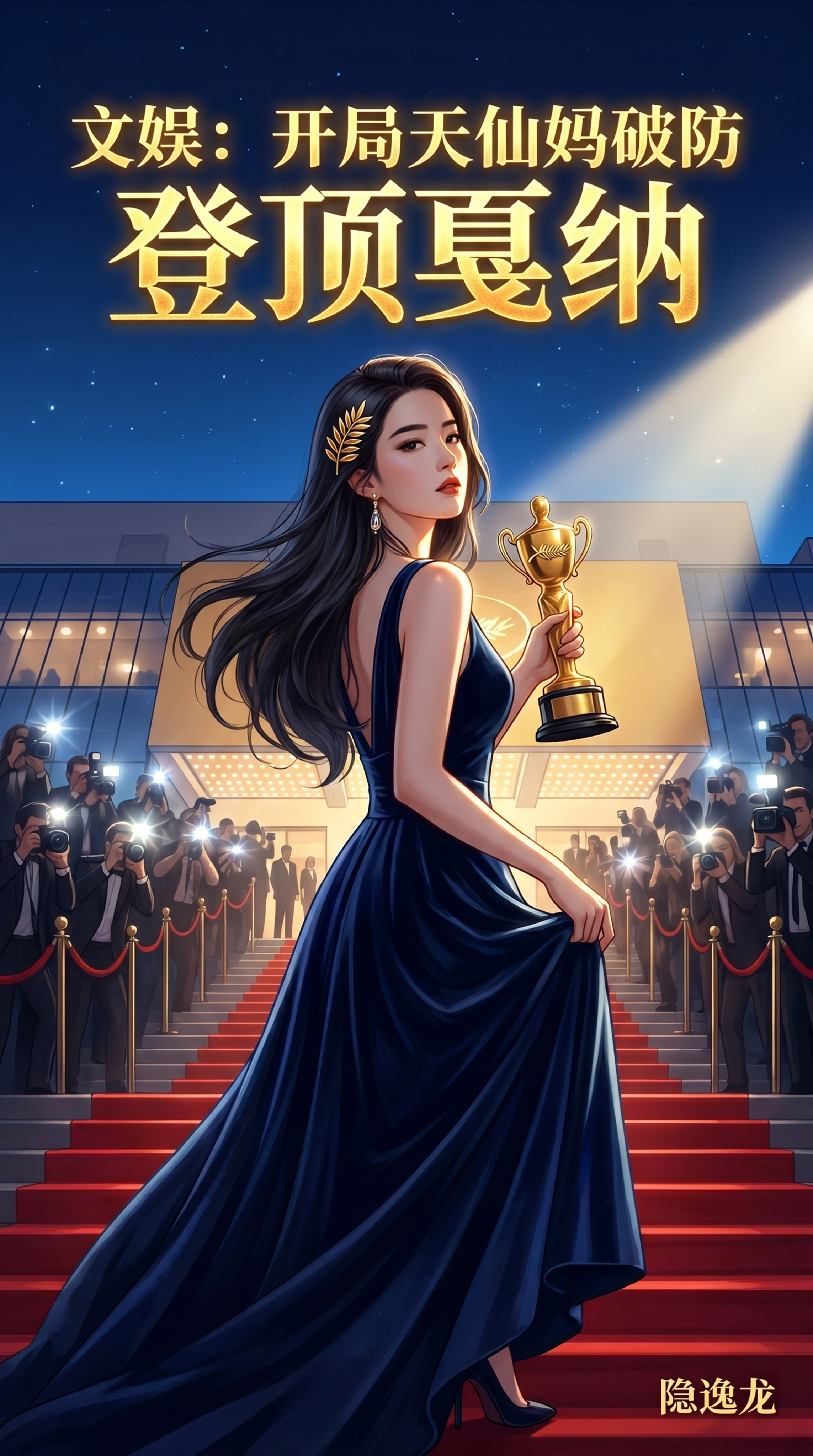 基于参考图制作小说封面，保留原图美女脸部特征不变。修改要求：1… - 图片创意预览
