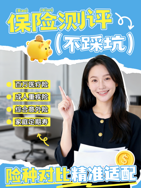 金融保险知识科普攻略投保秘籍社保医保理财小红书封面预览效果