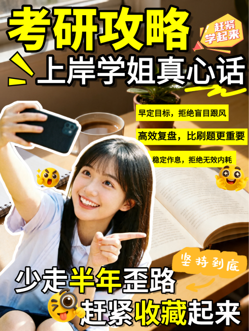 考研考博知识攻略指南小红书封面预览效果