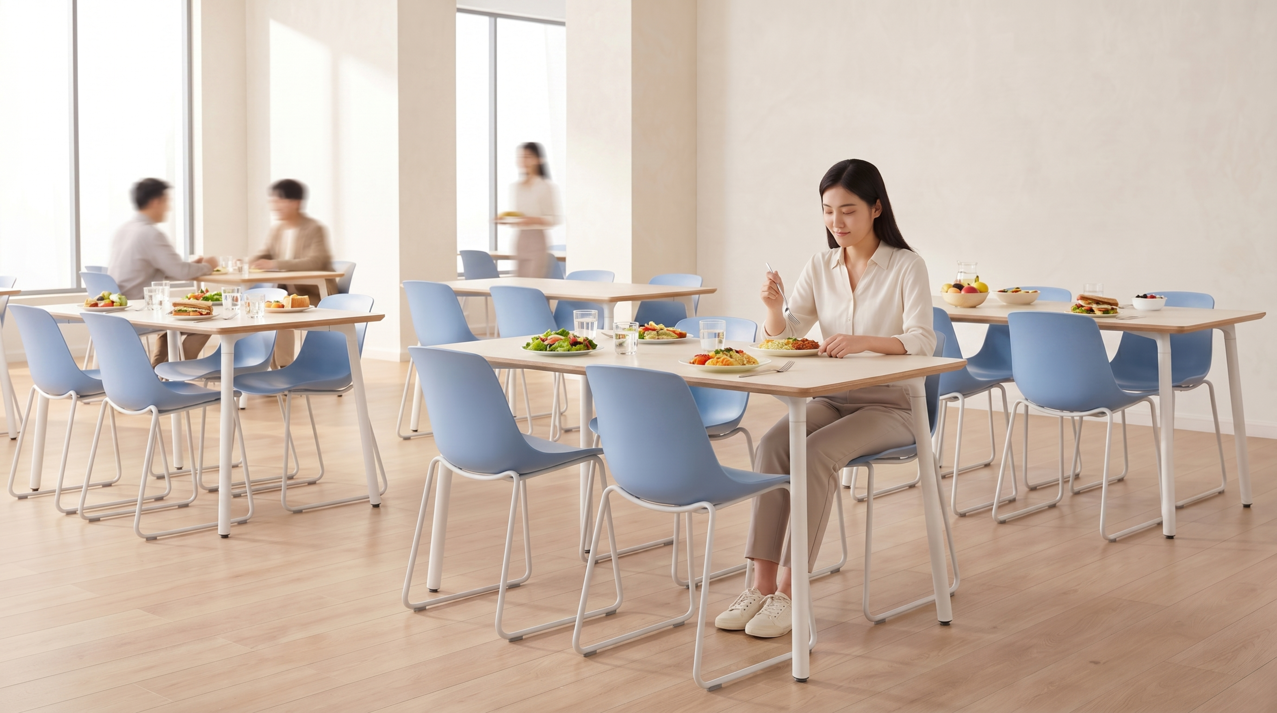 基于已生成的公共餐厅场景图（https://dify-aizn… - 图片创意预览