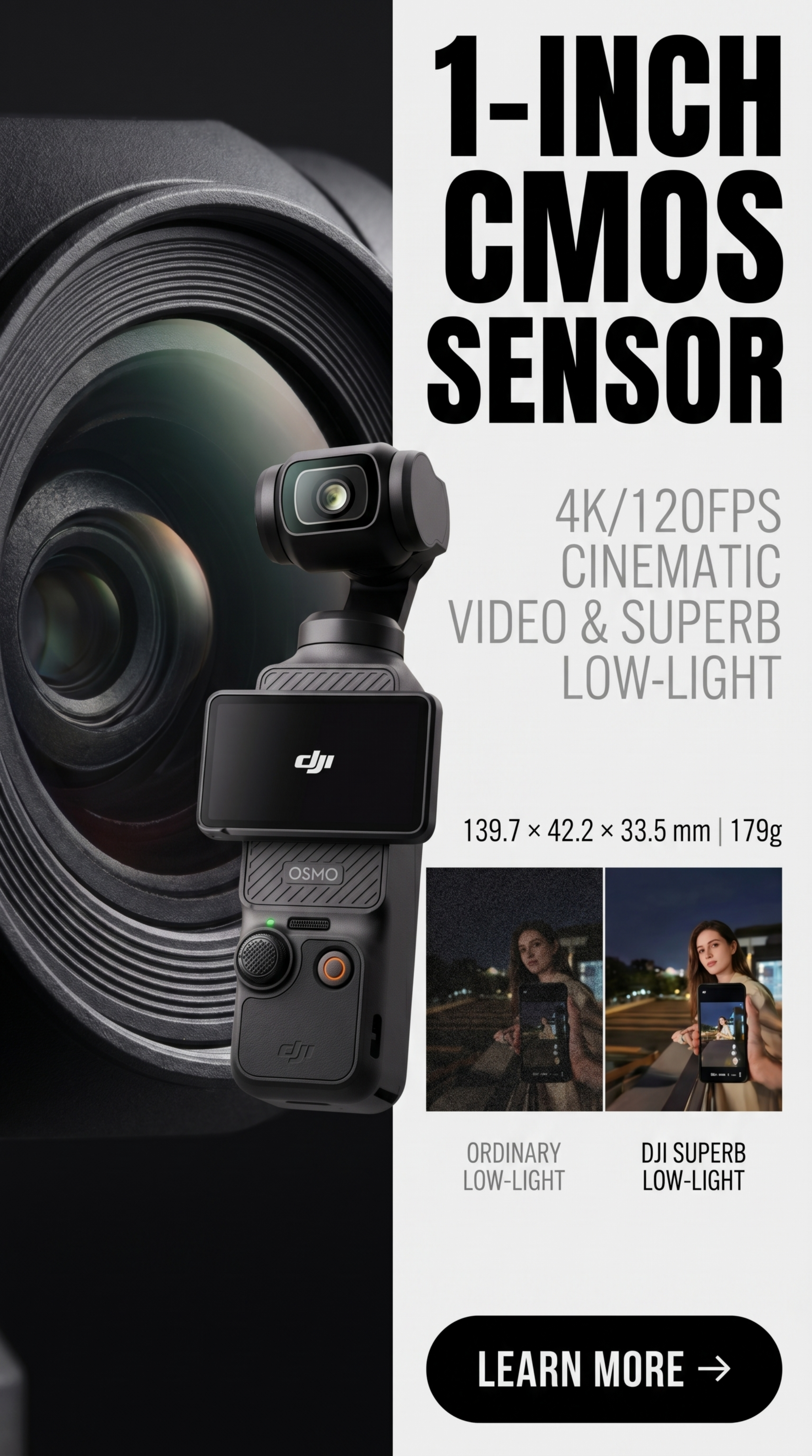 严格还原参考图中的DJI Osmo Pocket 3产品，包括… - 图片创意预览