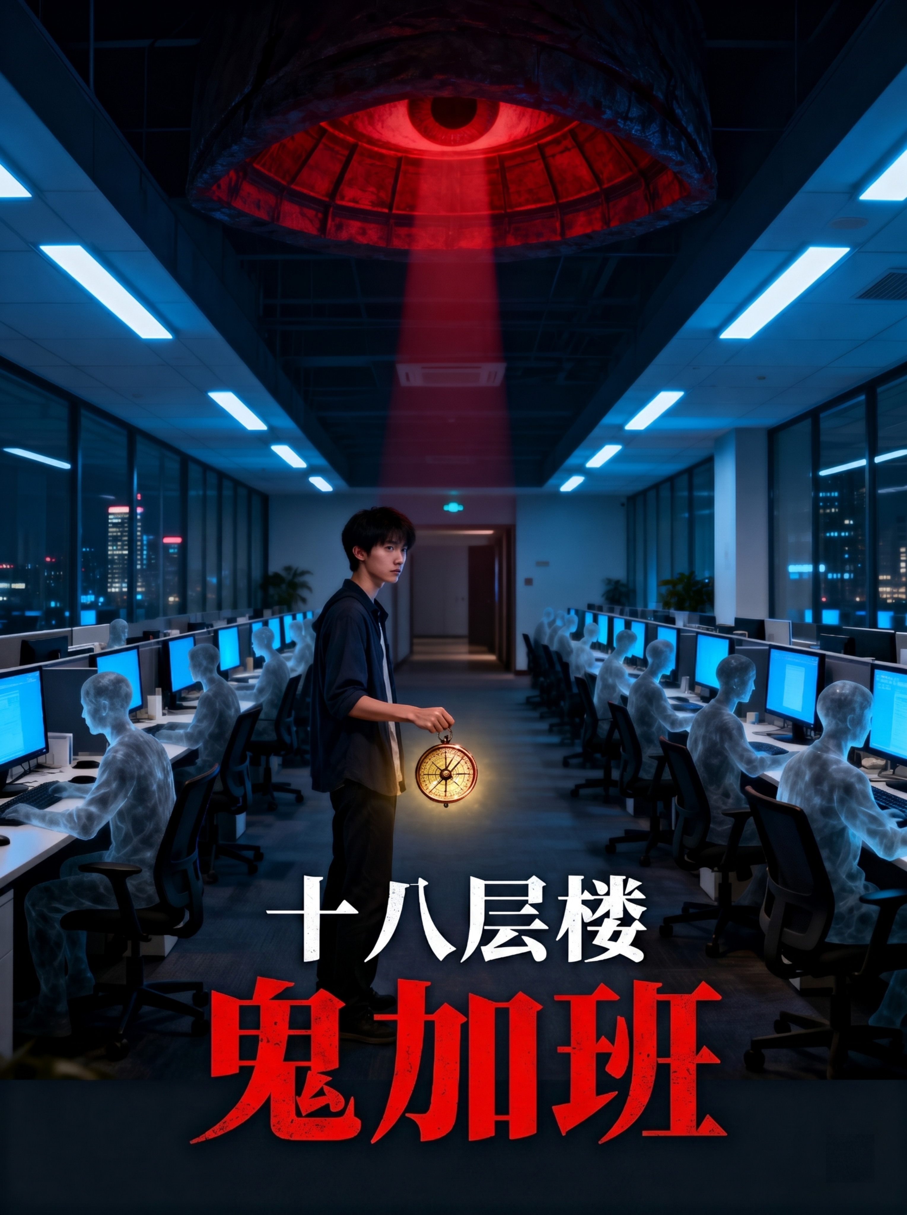 在原图基础上，将书名中"鬼加班"三个字改为红色，其他所有内容保… - 图片创意预览