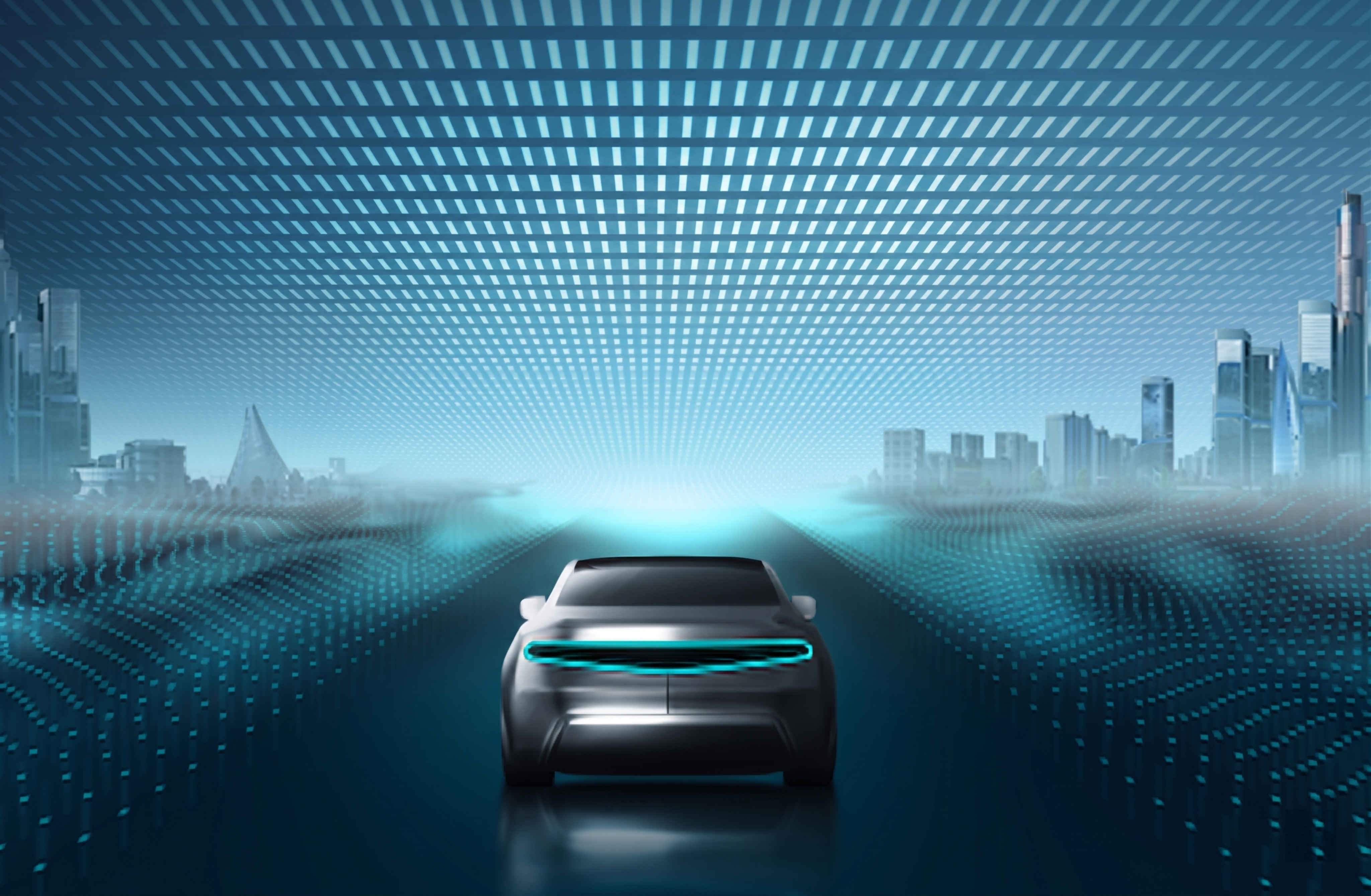 去掉图片中间的FUTURE CITY文案，保持其余内容、风格和… - 图片创意预览