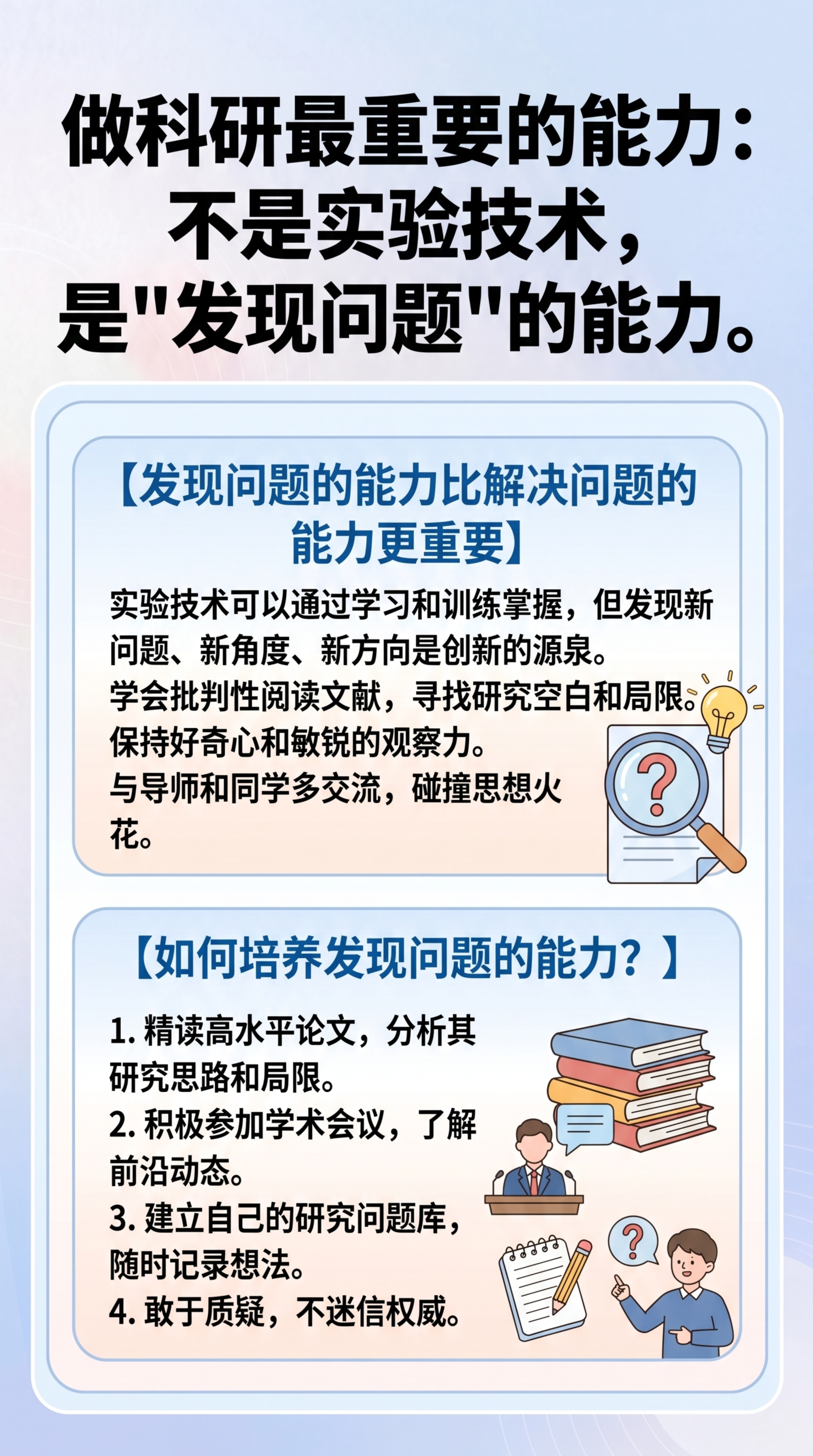 制作研究生论文辅导知识科普图文，参考提供的两张示例图的排版风格… - 图片创意预览