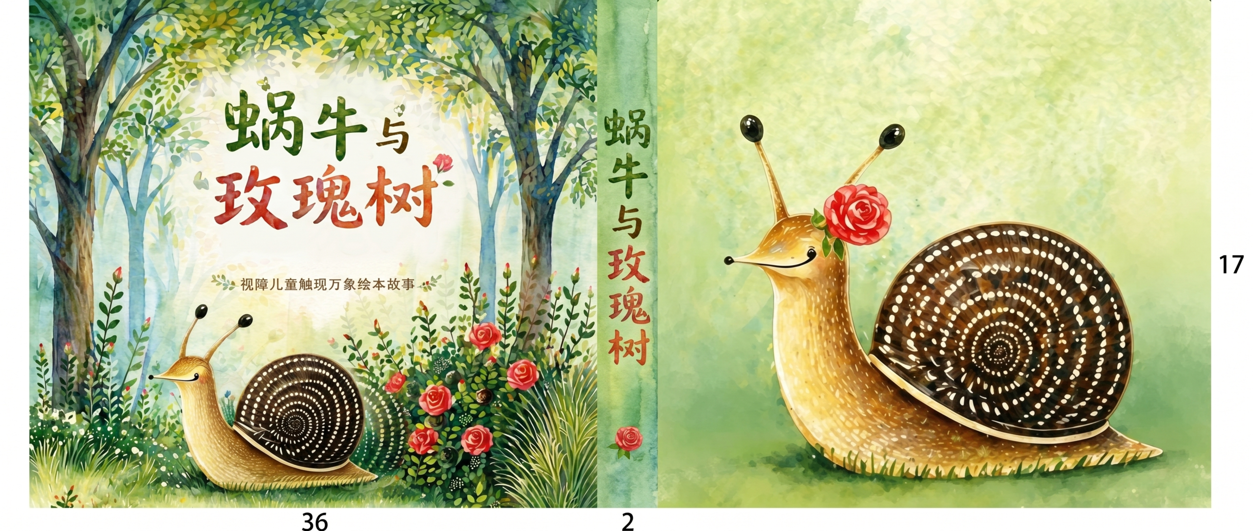 将左侧图一作为封面，右侧图二作为封底，在两张图中间加入一个2单… - 图片创意预览