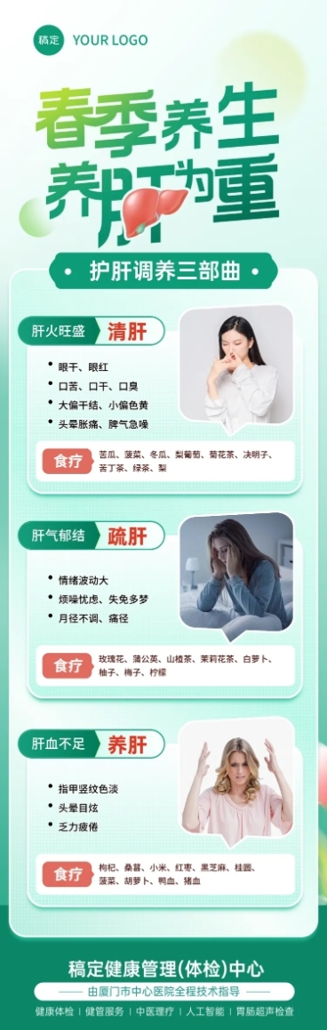 全春季养肝长图海报预览效果