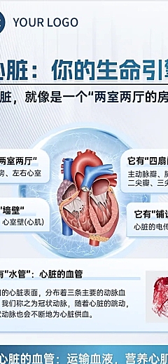 医疗心脏知识科普长图海报