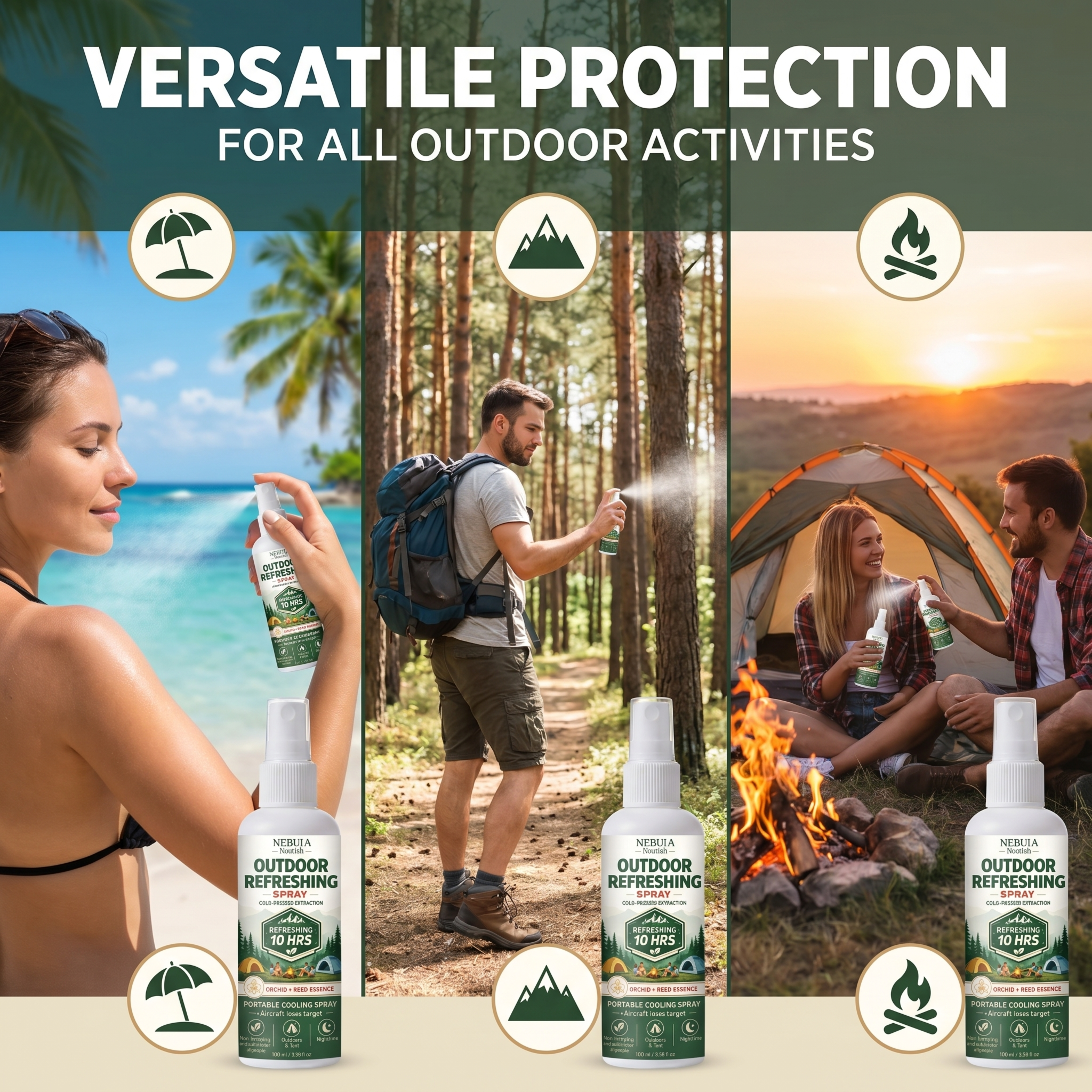 Outdoor adventure collage, real… - 图片创意预览