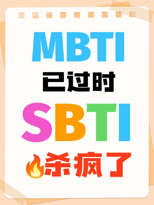 SBTI人格测试科普手账风小红书封面预览效果