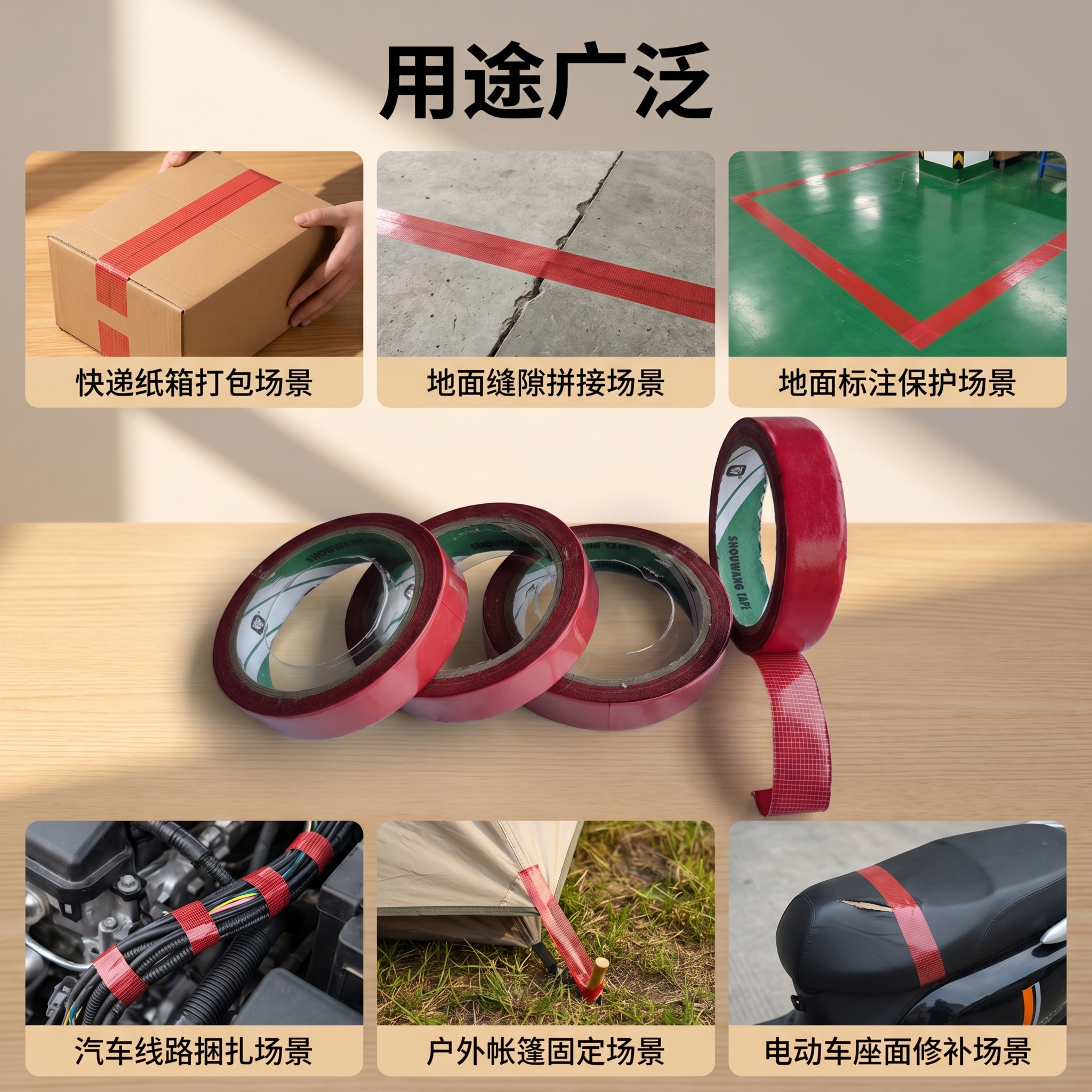 胶带，严格参照上传产品图，完整保留所有可见组件、部件、轮廓形状… - 图片创意预览