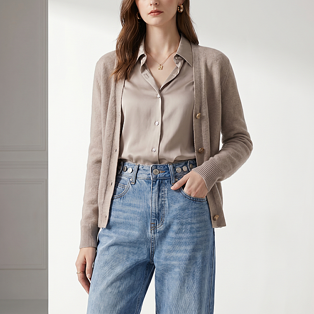 严格保持牛仔裤版型、水洗配色、所有做工细节完全不变，模特人物、上身穿搭、整体拍摄场景、环境布景、光影色调、高级质感风格全部保持原样不做任何改动；统一商业高级人像摄影，1:1正方形画幅，4K超高清。第三张：上半身半身拍摄角度，聚焦腰部、胯部版型与五金细节。