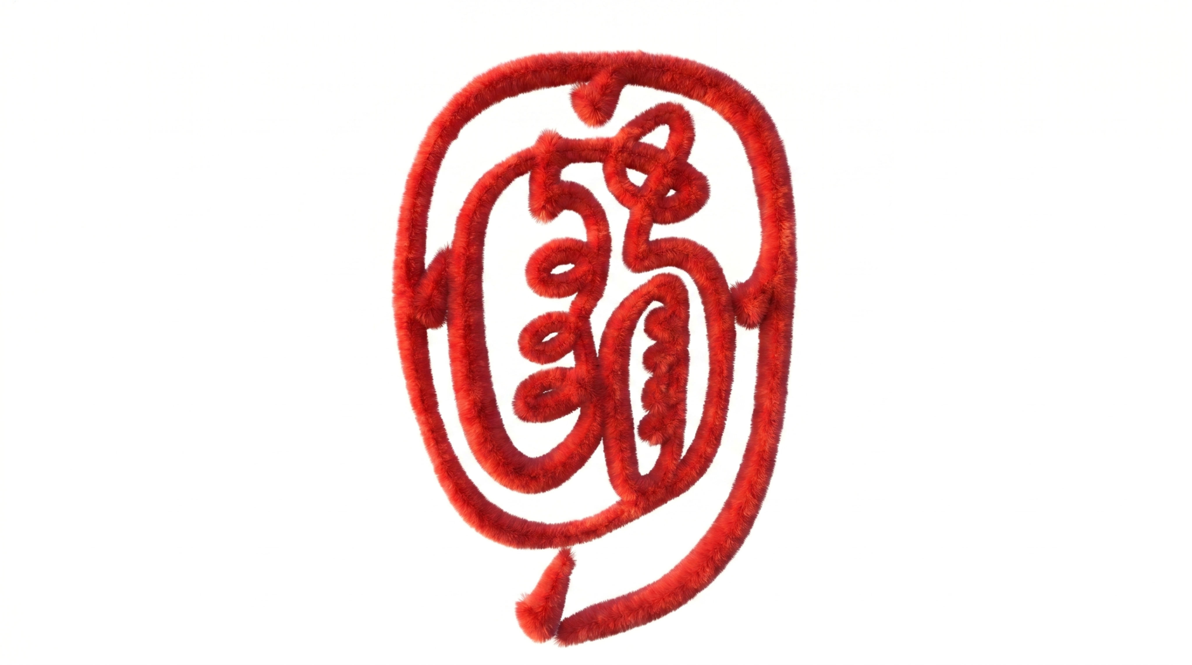 软3D毛绒风格重绘，严格遵循原图线条结构与轮廓不变，仅将材质转… - 图片创意预览