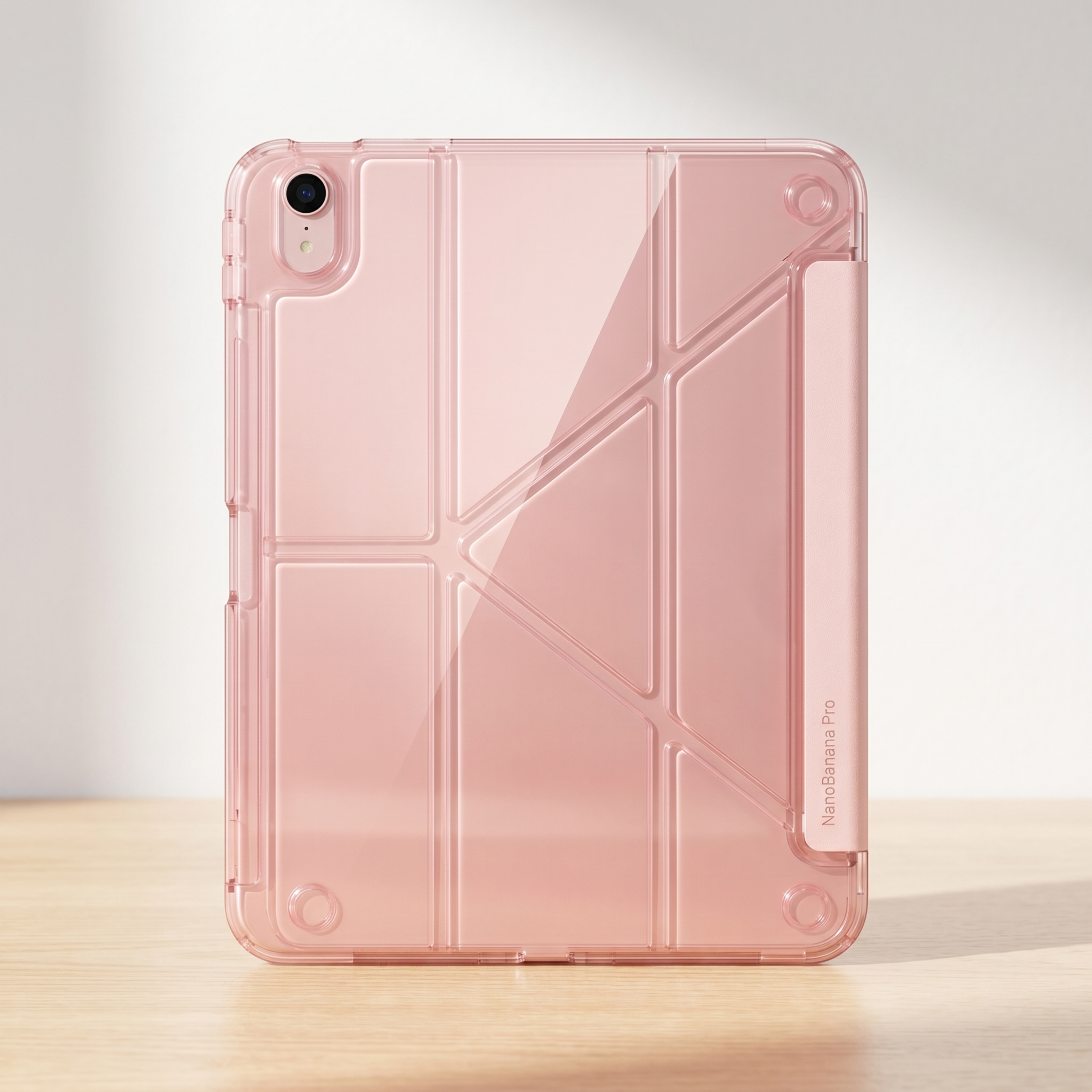 超写实商业产品摄影。 主体：iPad保护壳严格参照上传产品图，… - 图片创意预览