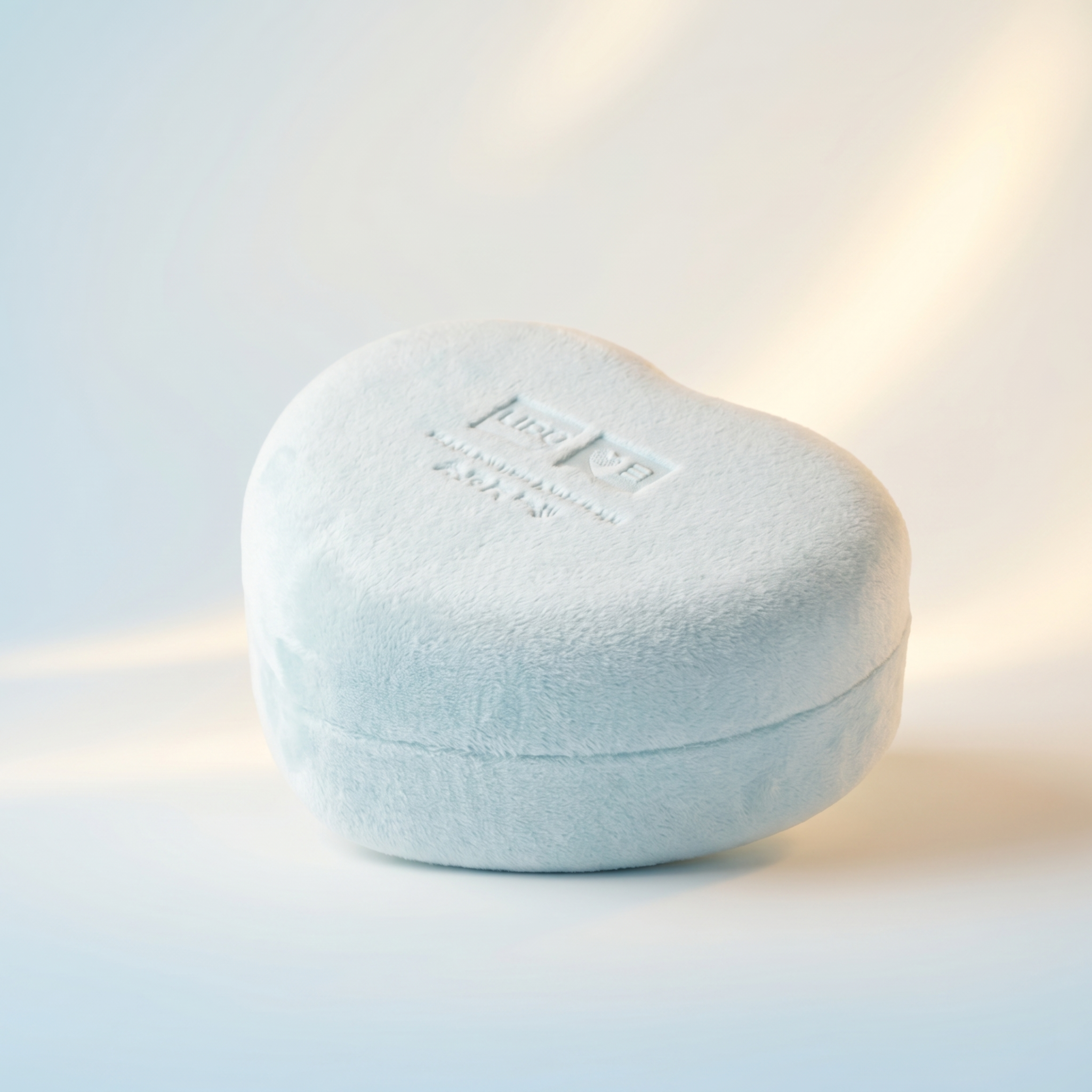 超写实影棚产品摄影。 主体：婴儿心形眼镜盒严格参照上传产品图，… - 图片创意预览