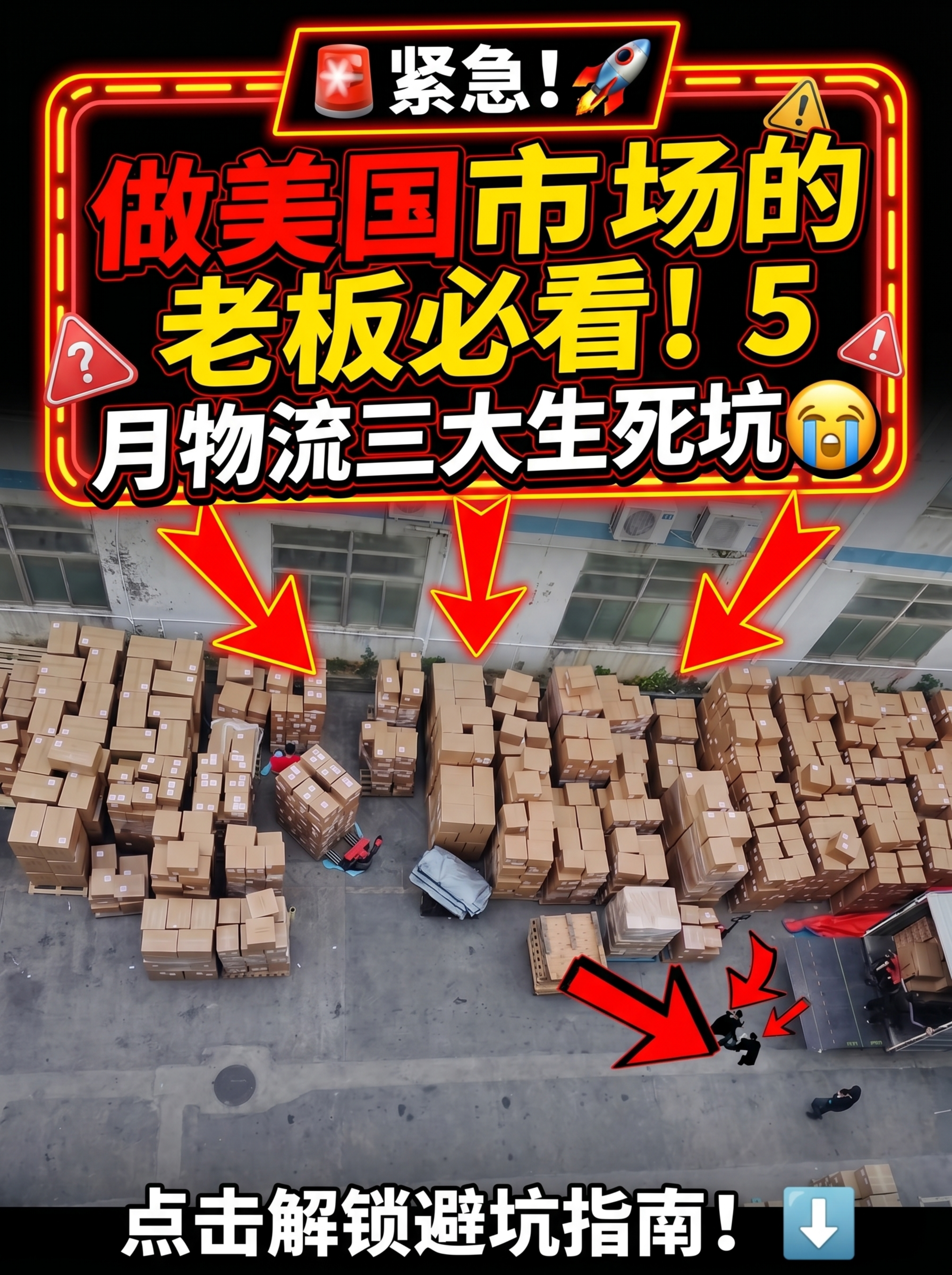 适配小红书风格，优化图片，将标题"紧急！做美国市场的老板必看！… - 图片创意预览