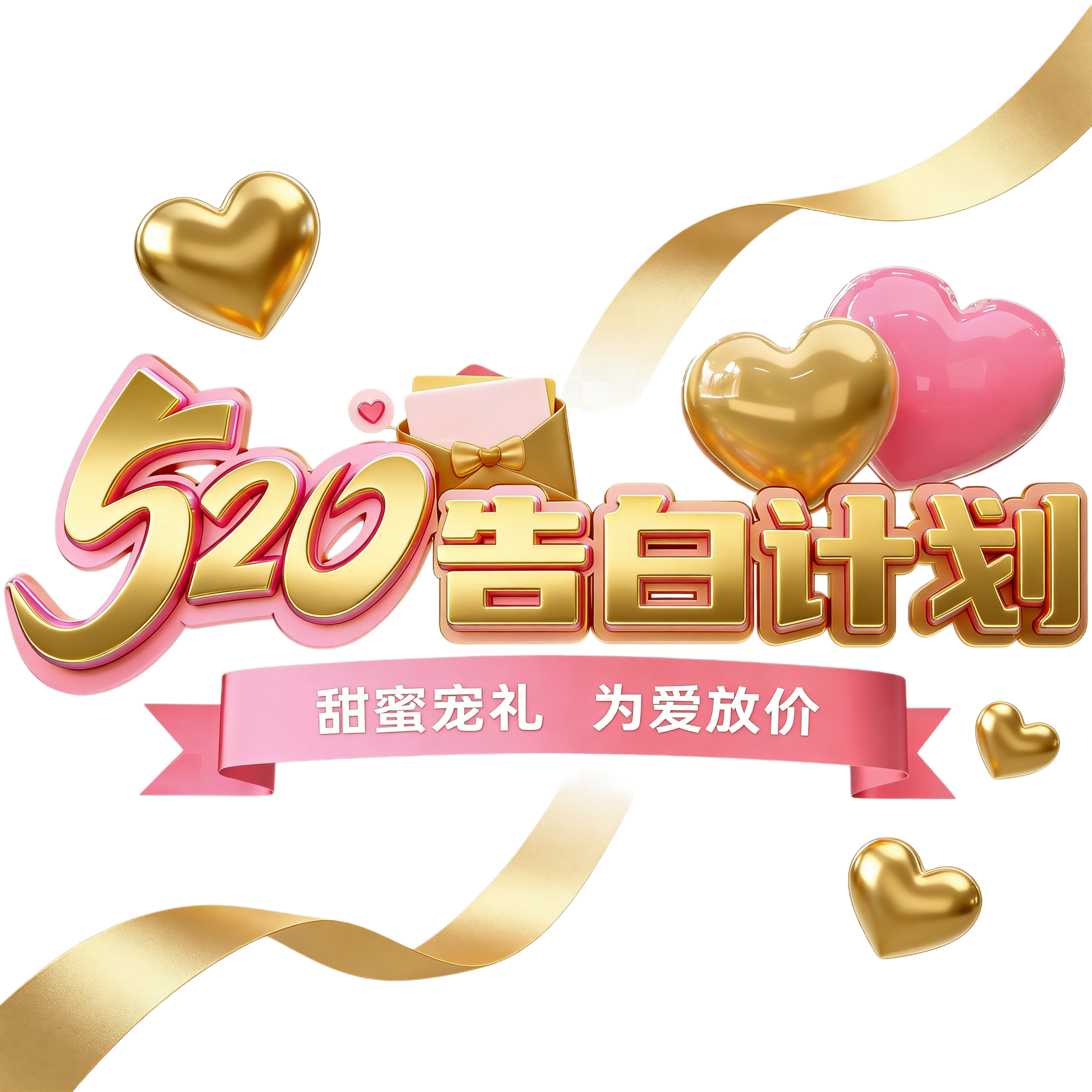 在保留原字体、结构和整体3D设计风格的基础上，将所有粉色替换为… - 图片创意预览