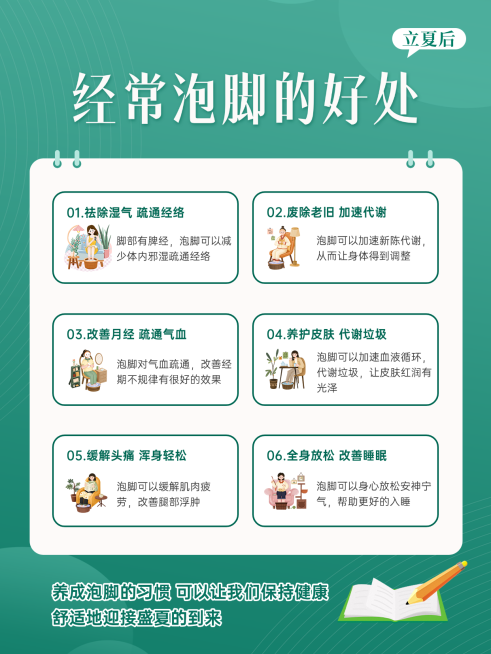 立夏大健康美业小tips知识科普简约绿色小红书海报预览效果