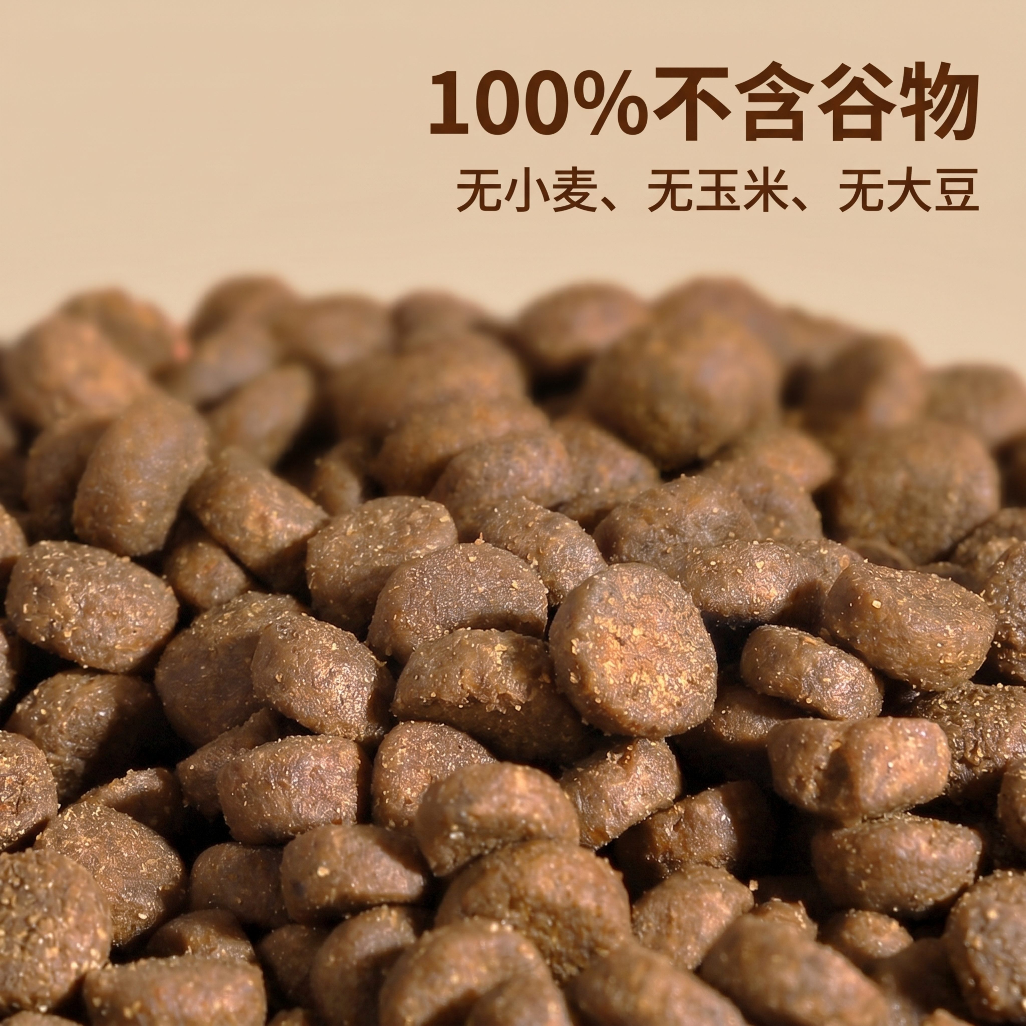 高端电商产品摄影。 主体：猫粮颗粒严格参照上传产品图，完整保留… - 图片创意预览