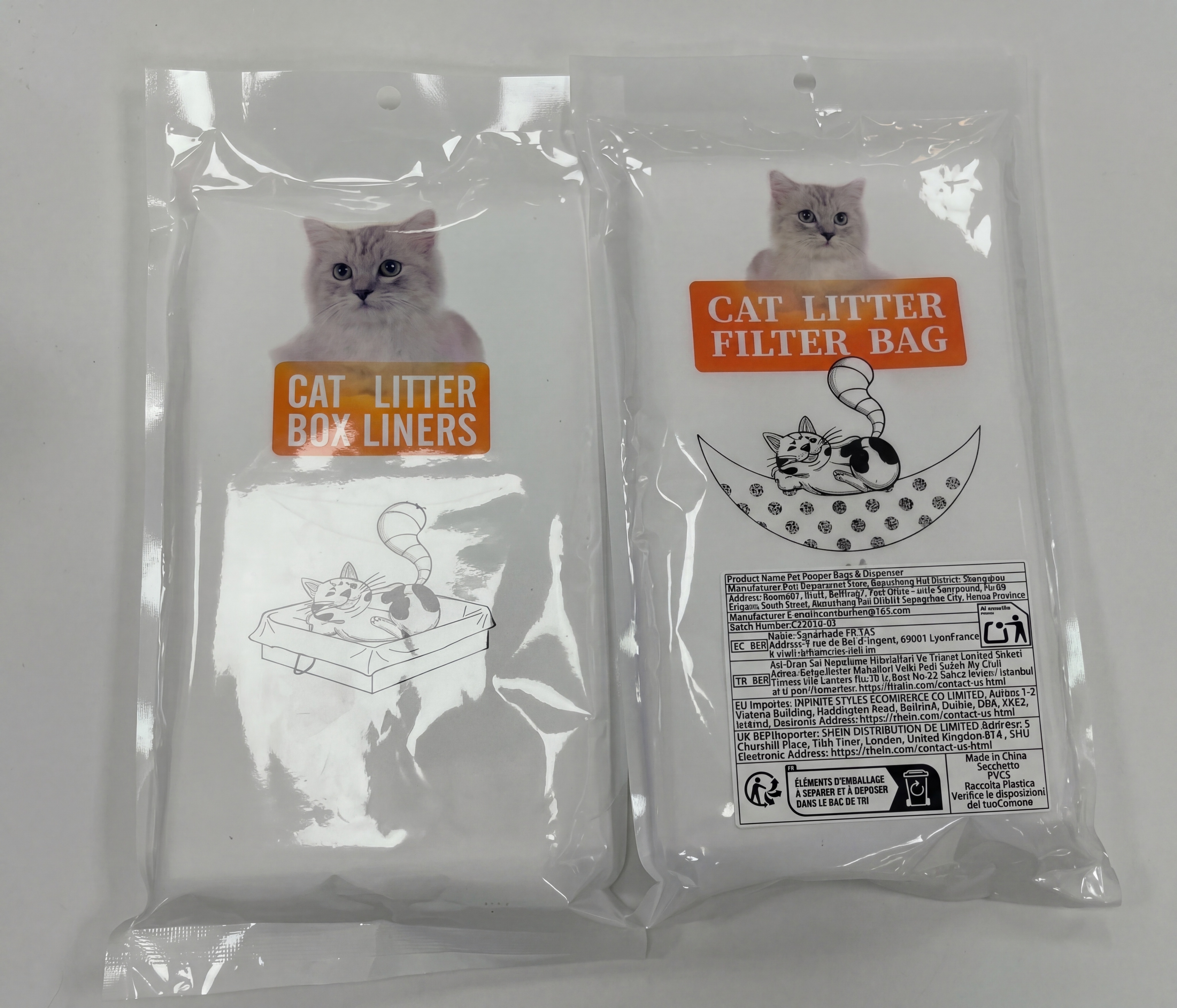 将第一张图的标签自然地放到第二张图的猫砂袋的右下角空白位置，保… - 图片创意预览