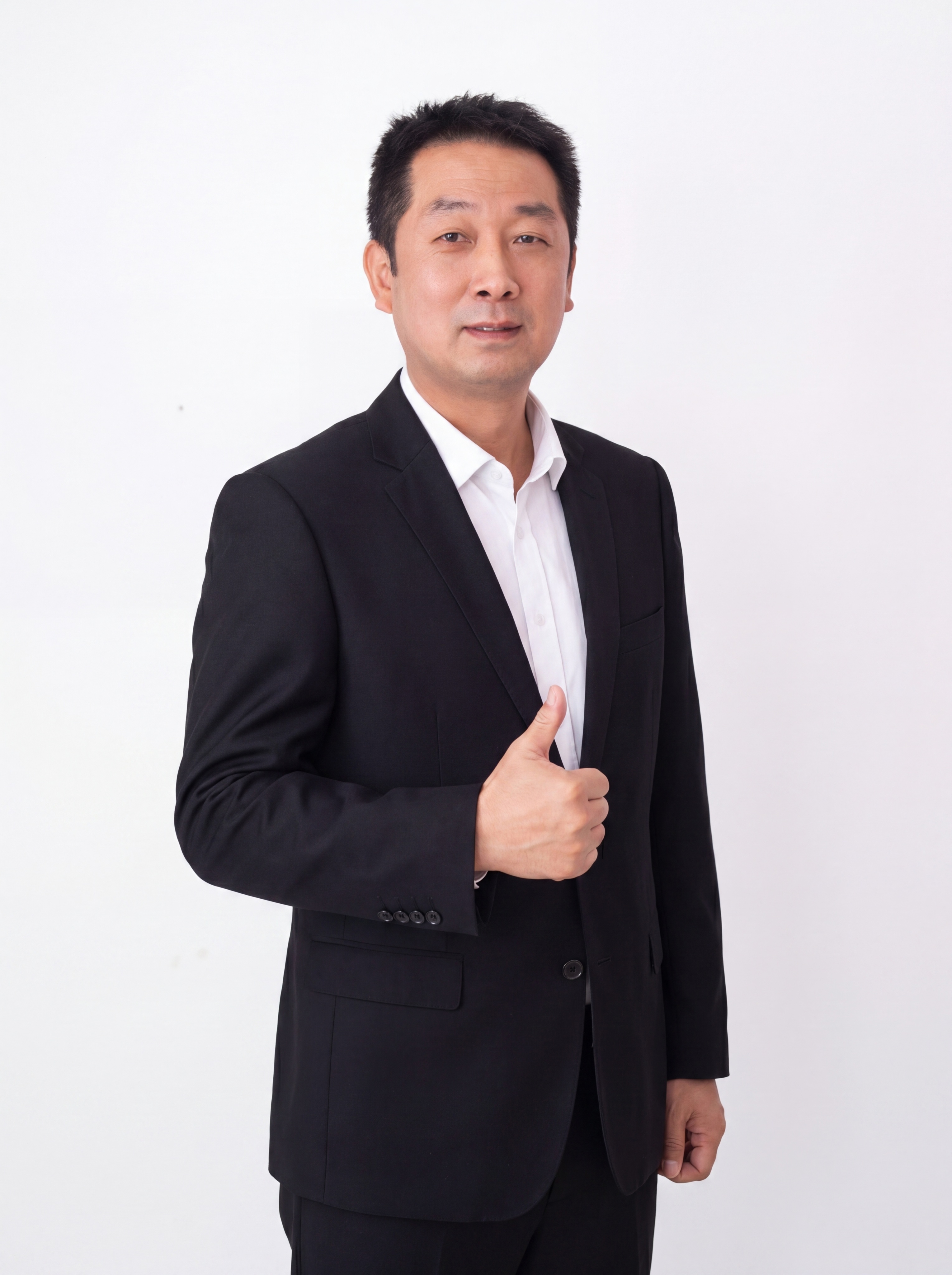 参考图中保留人物脸型、发型、年龄等特征生成职场形象照,标准焦段… - 图片创意预览