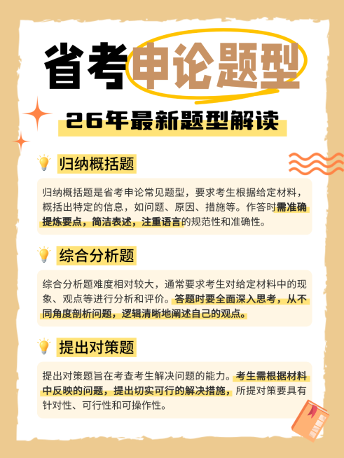 撕纸风省考申论题型知识分享小红书配图预览效果