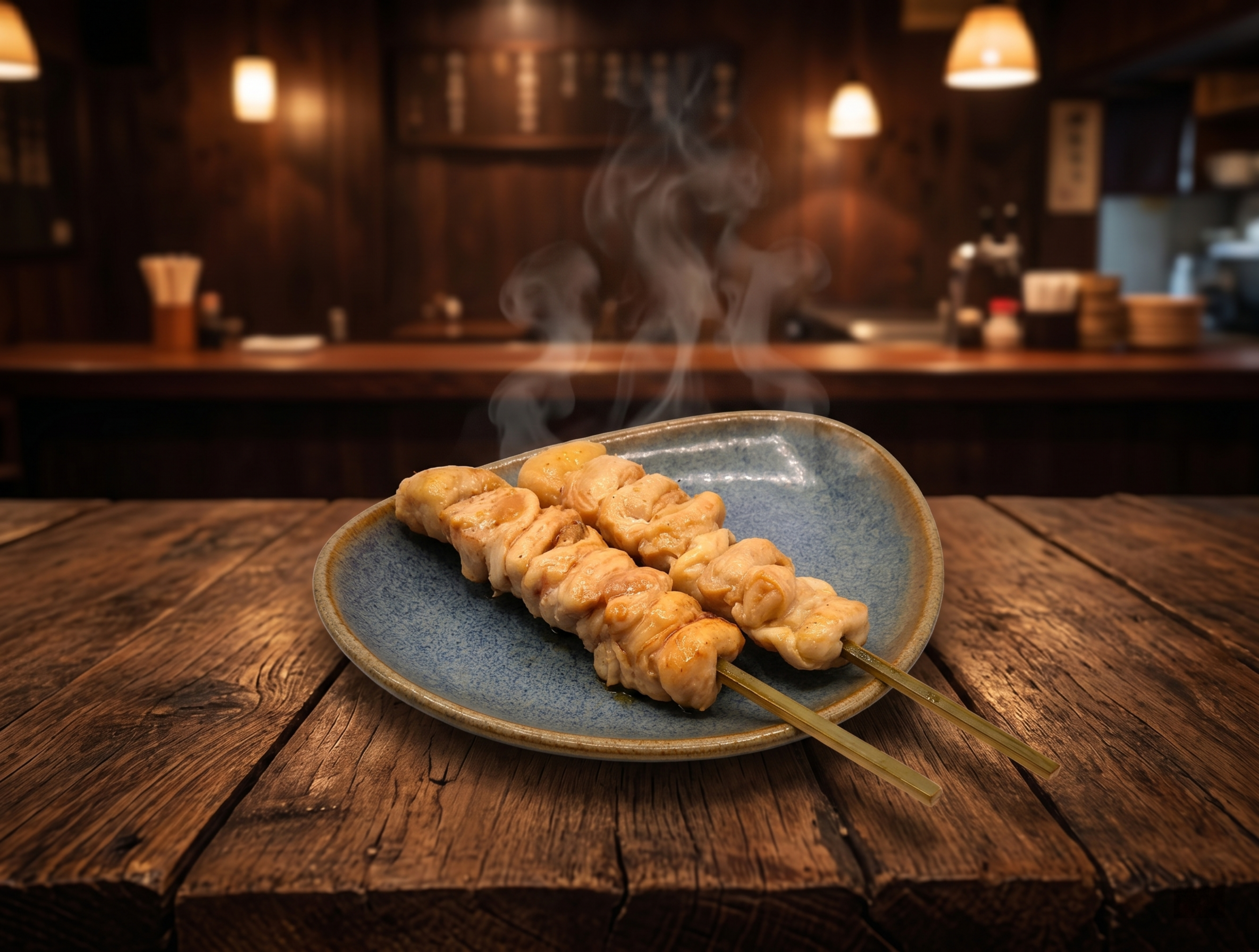 烤鸡肉串，严格参照上传产品图（image1），完整保留所有可见… - 图片创意预览