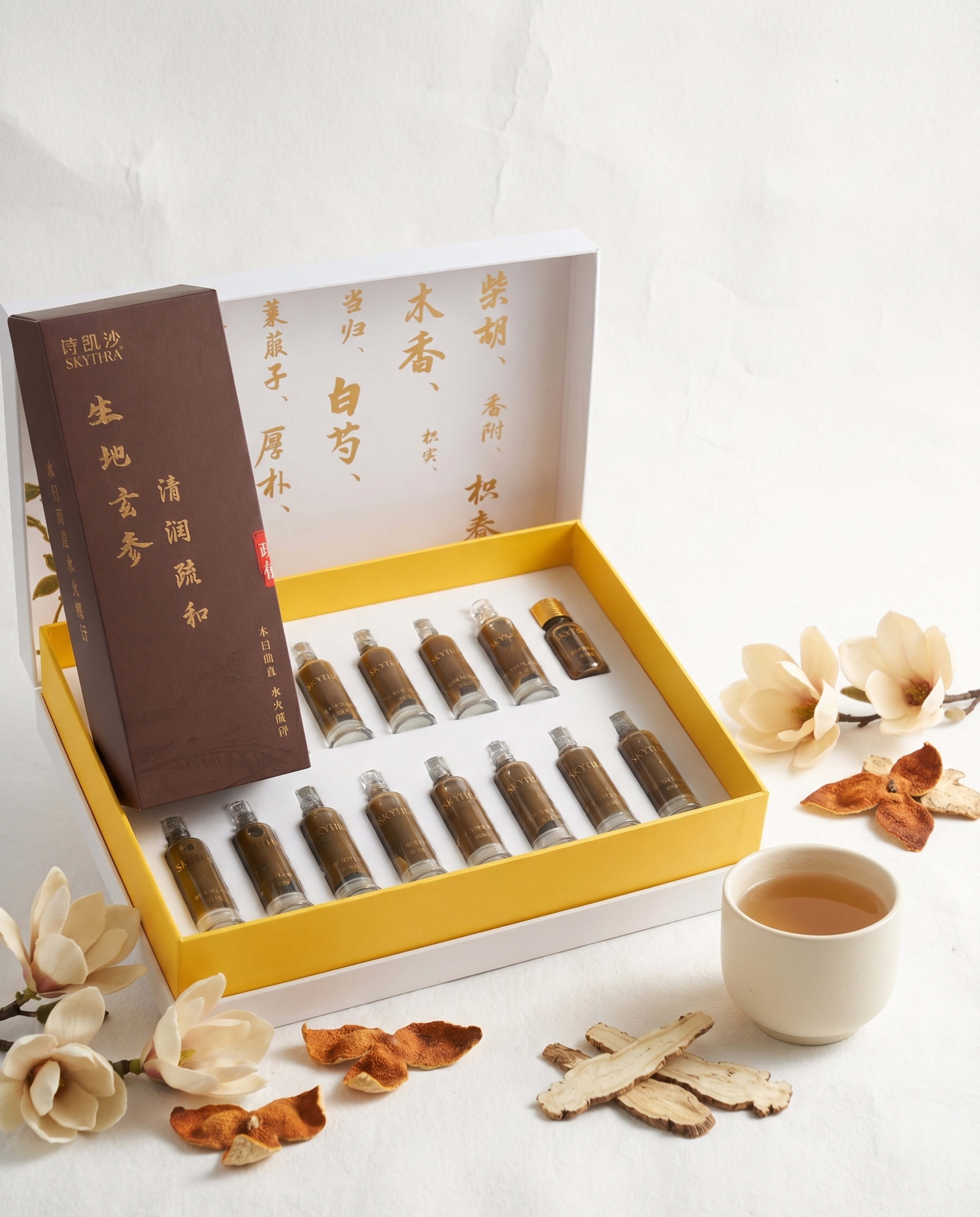商业产品摄影，呈现一个 premium Chinese her… - 图片创意预览
