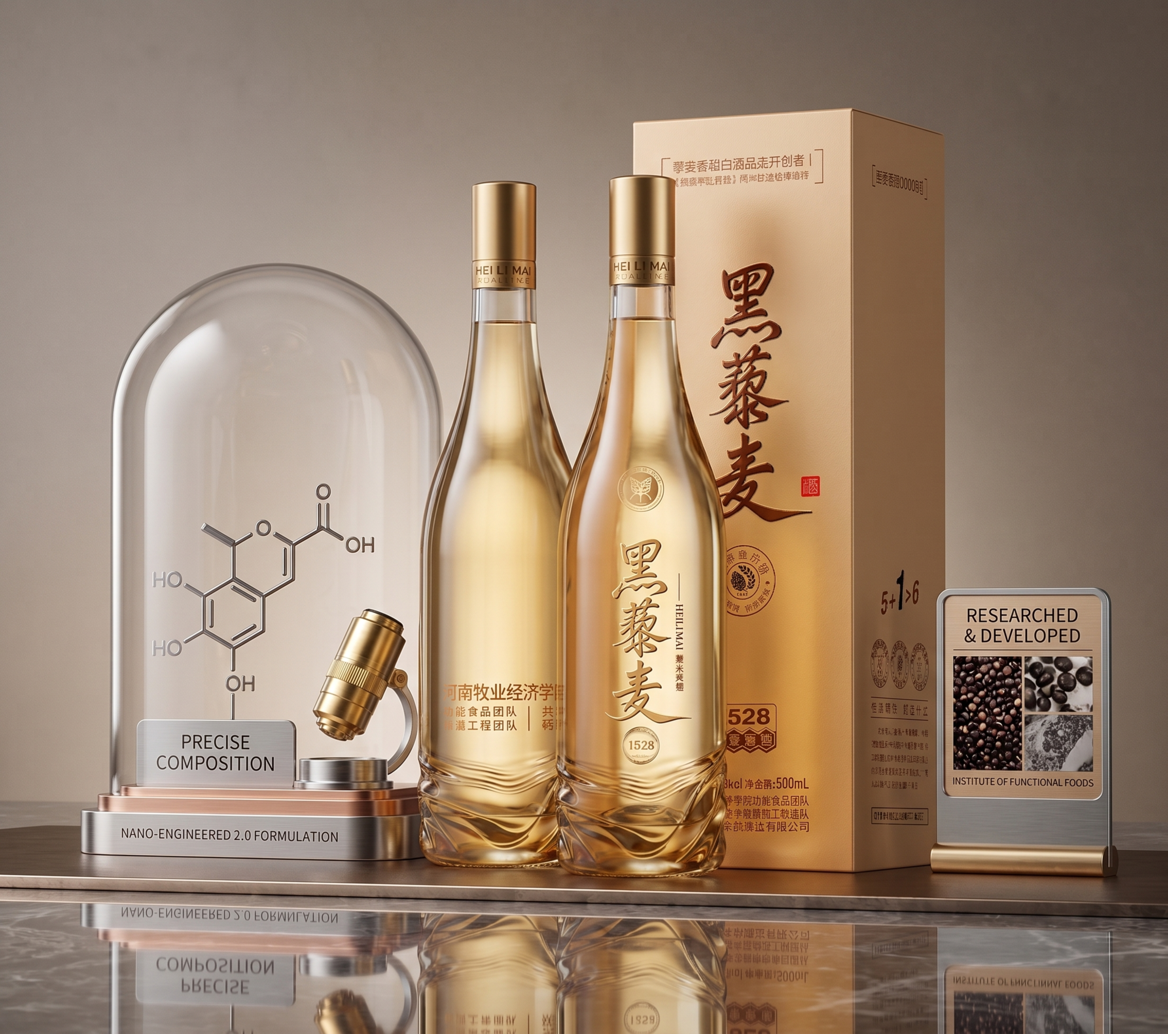 设计黑藜麦白酒海报 - 图片创意预览