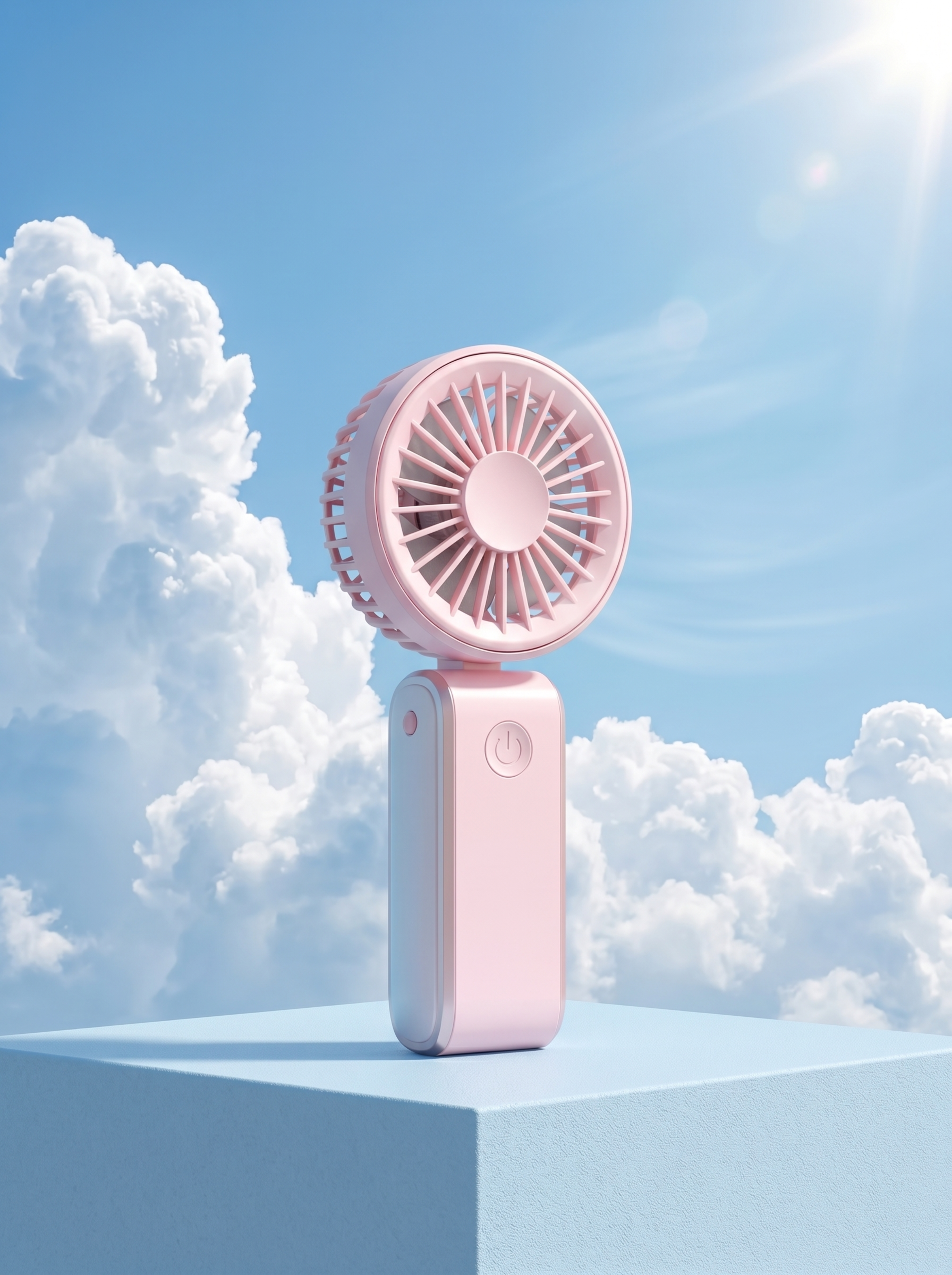 手持小风扇，严格参照上传产品图（https://gdesign… - 图片创意预览