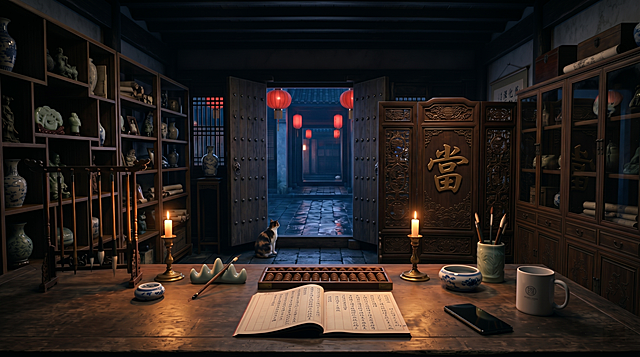 将场景改成夜晚，其余保持不变