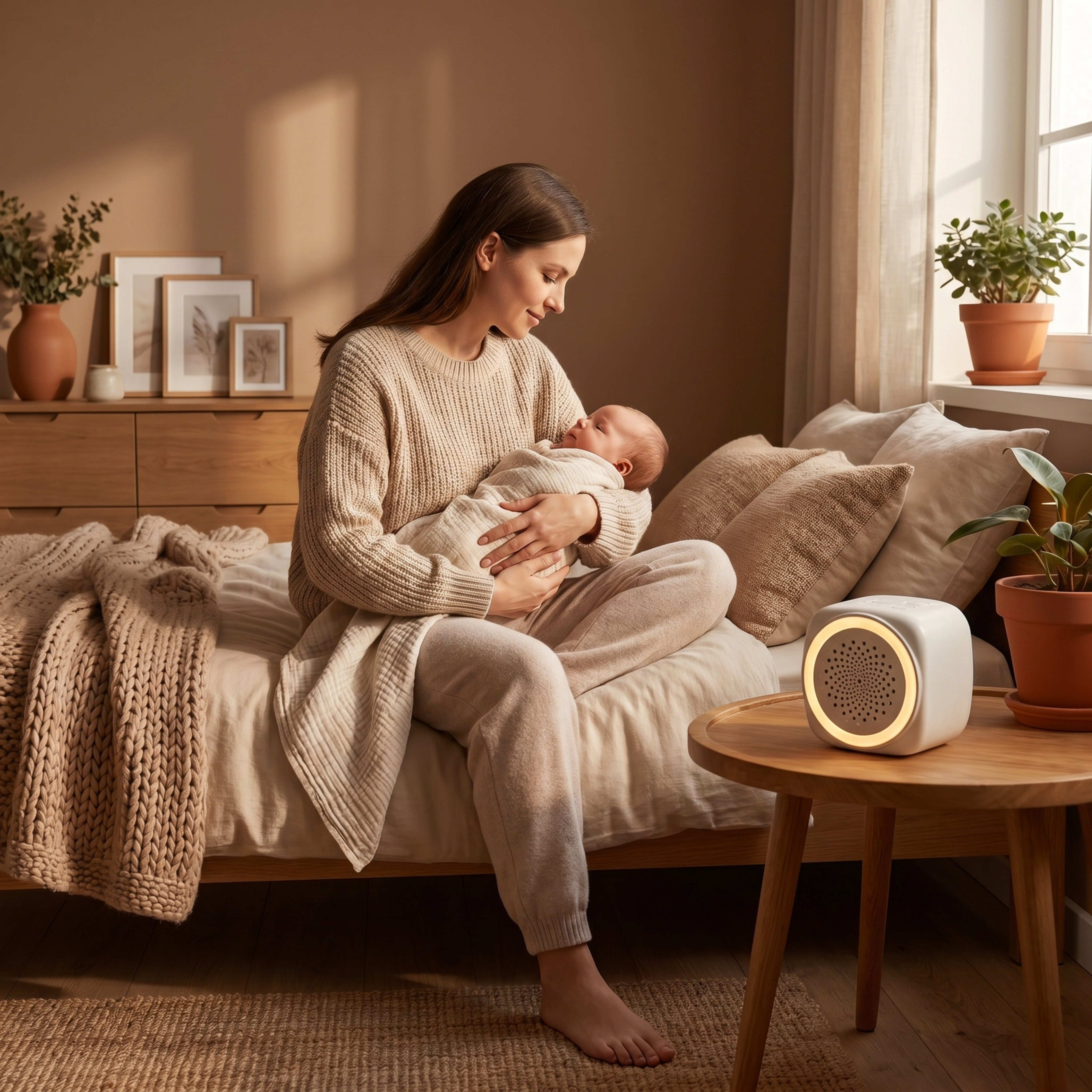 白噪音助眠仪严格参照产品图，完整保留产品结构、材质和颜色。生成… - 图片创意预览