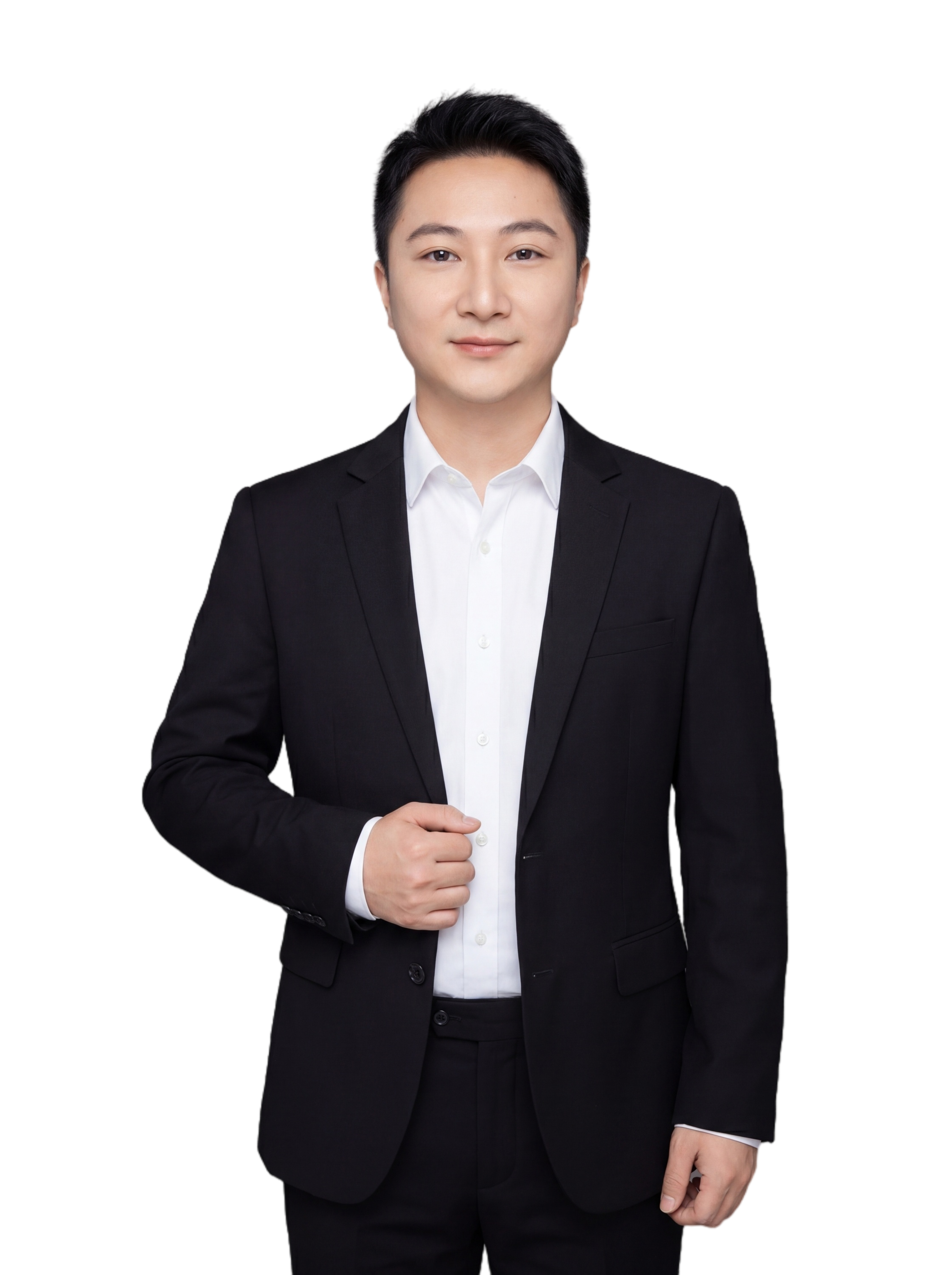参考图中保留人物脸型、发型、年龄等特征生成正面职场形象照,标准… - 图片创意预览