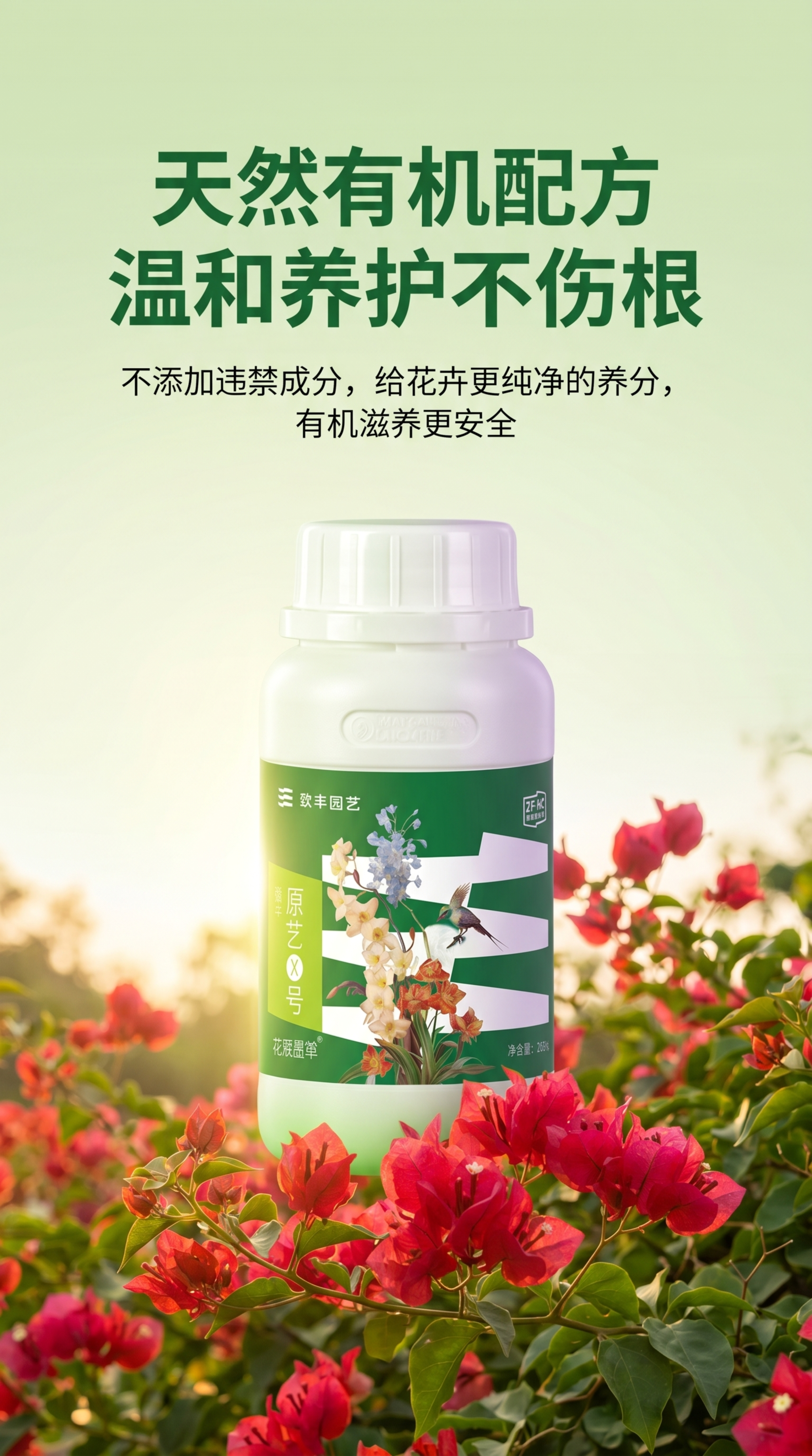 园艺营养液瓶子，严格参照上传产品图https://dify-a… - 图片创意预览