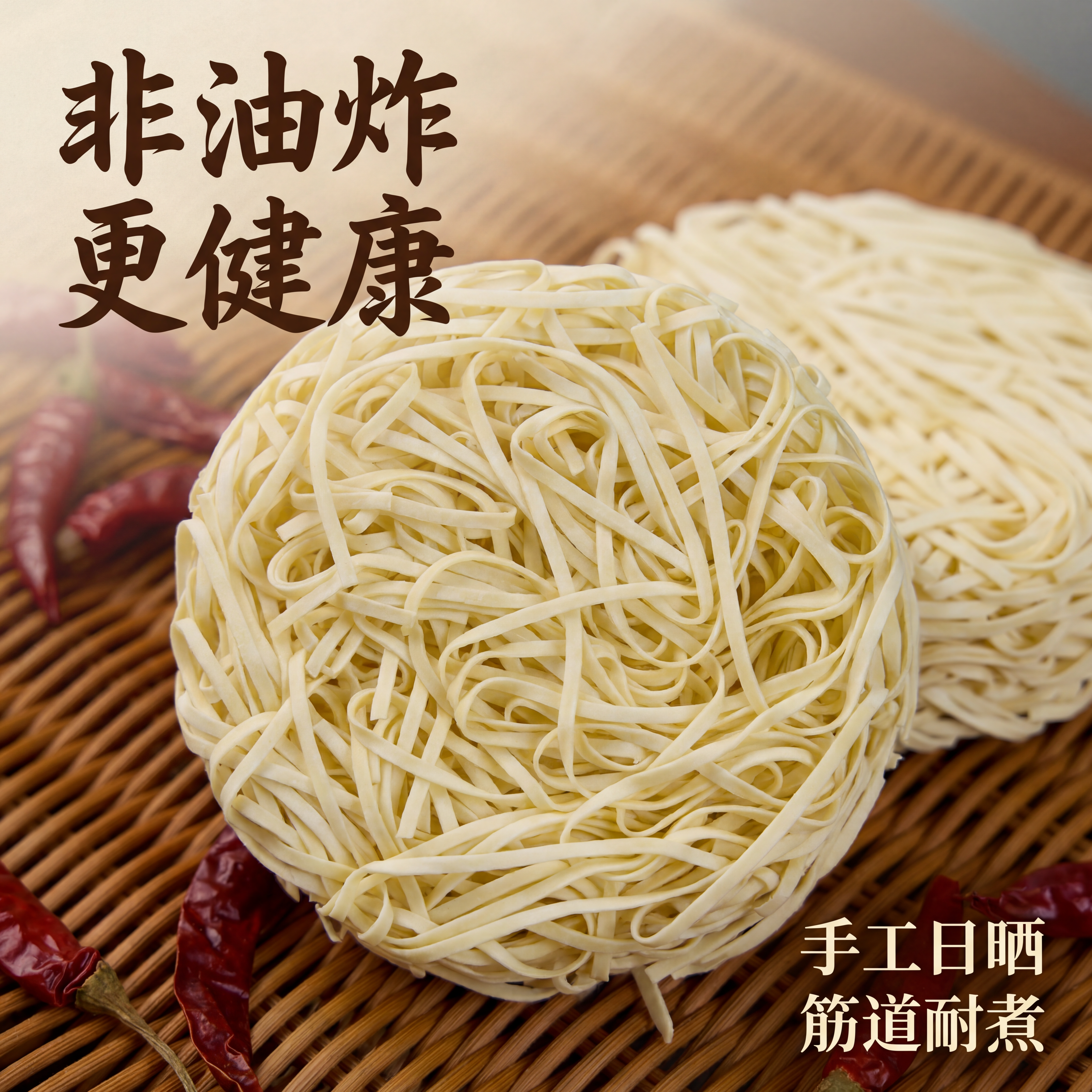 [主图-3] 非油炸面饼细节特写主图。 [氛围风格] 突出面饼… - 图片创意预览