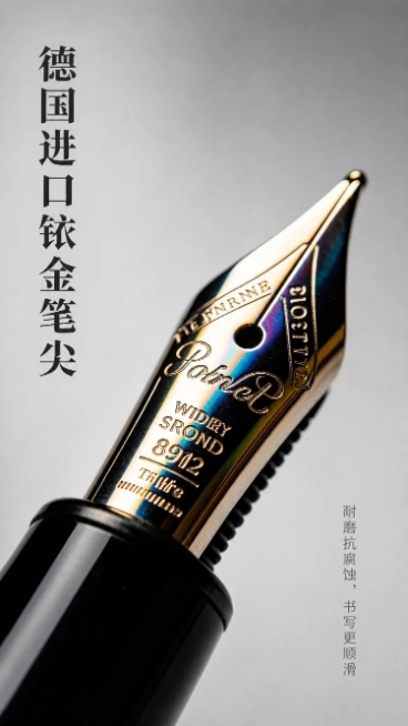 使用商品详情页技能根据商品图「图片1」「图片1」「图片1」生成1套详情页，参考图为「图片1」「图片1」「图片1」「图片1」「图片1」「图片1」，商品名称为德瑞，卖点为德国进口铱金笔尖，航空级铝合金笔身预览效果