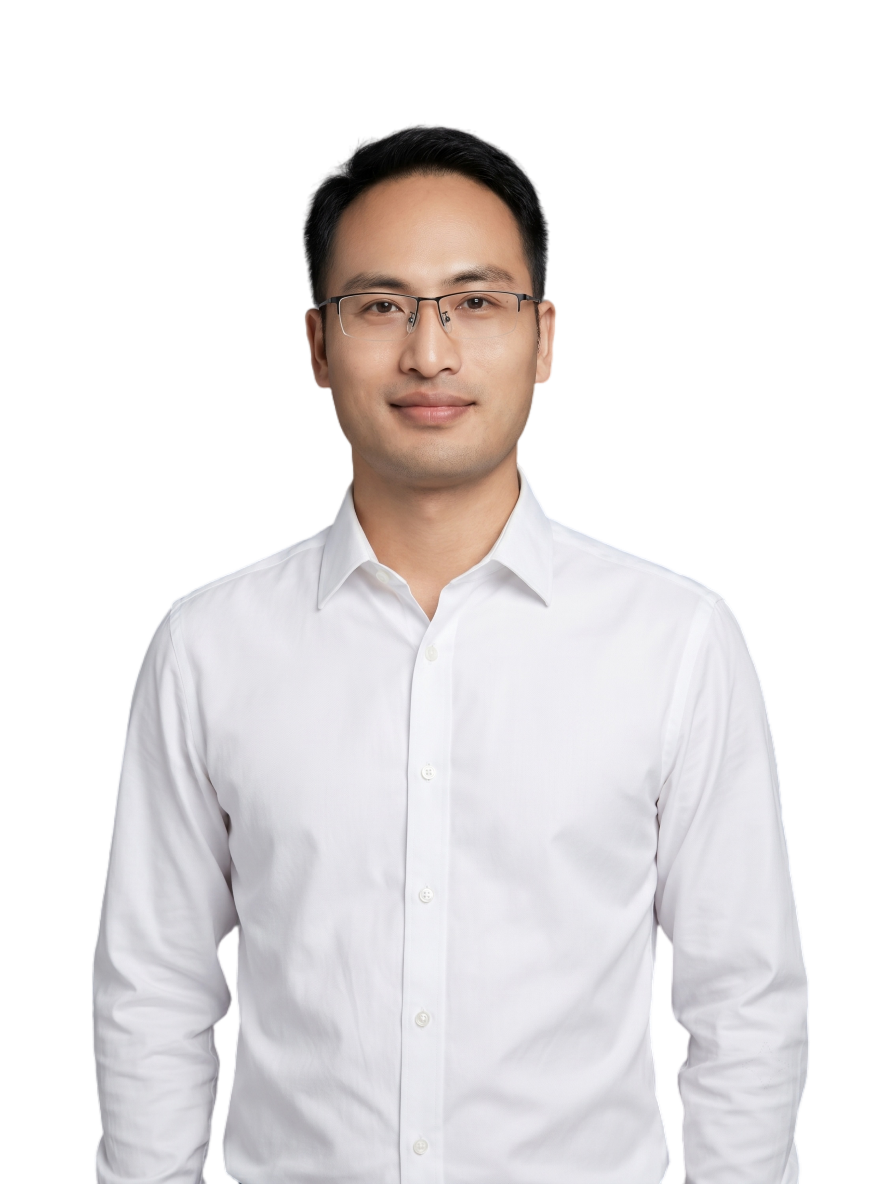参考图中保留人物脸型、发型、年龄、眼镜等特征生成职场形象照,标… - 图片创意预览