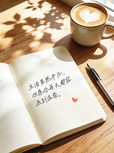 激励正能量语录分享记录文艺实景风小红书封面