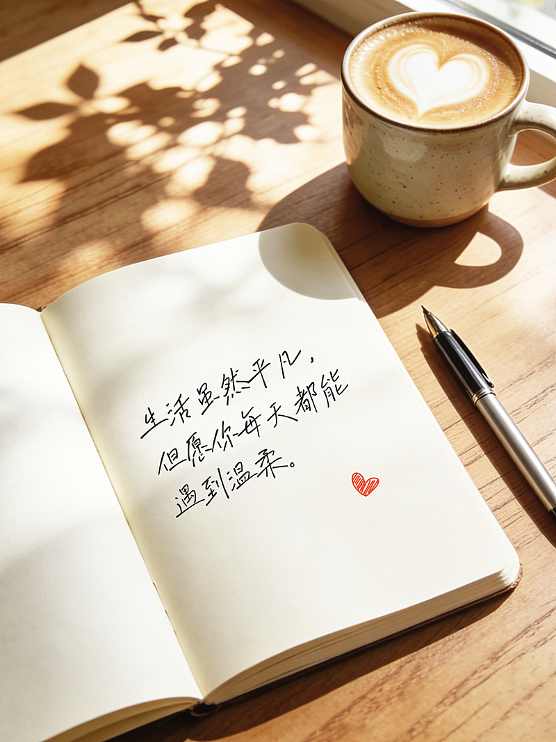 激励正能量语录分享记录文艺实景风小红书封面