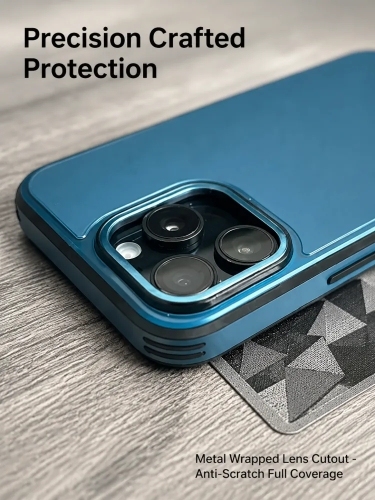 [第6屏] AliExpress详情页第六屏 - Premium craftsmanship detail showcase focusing on metal lens protection. [氛预览效果