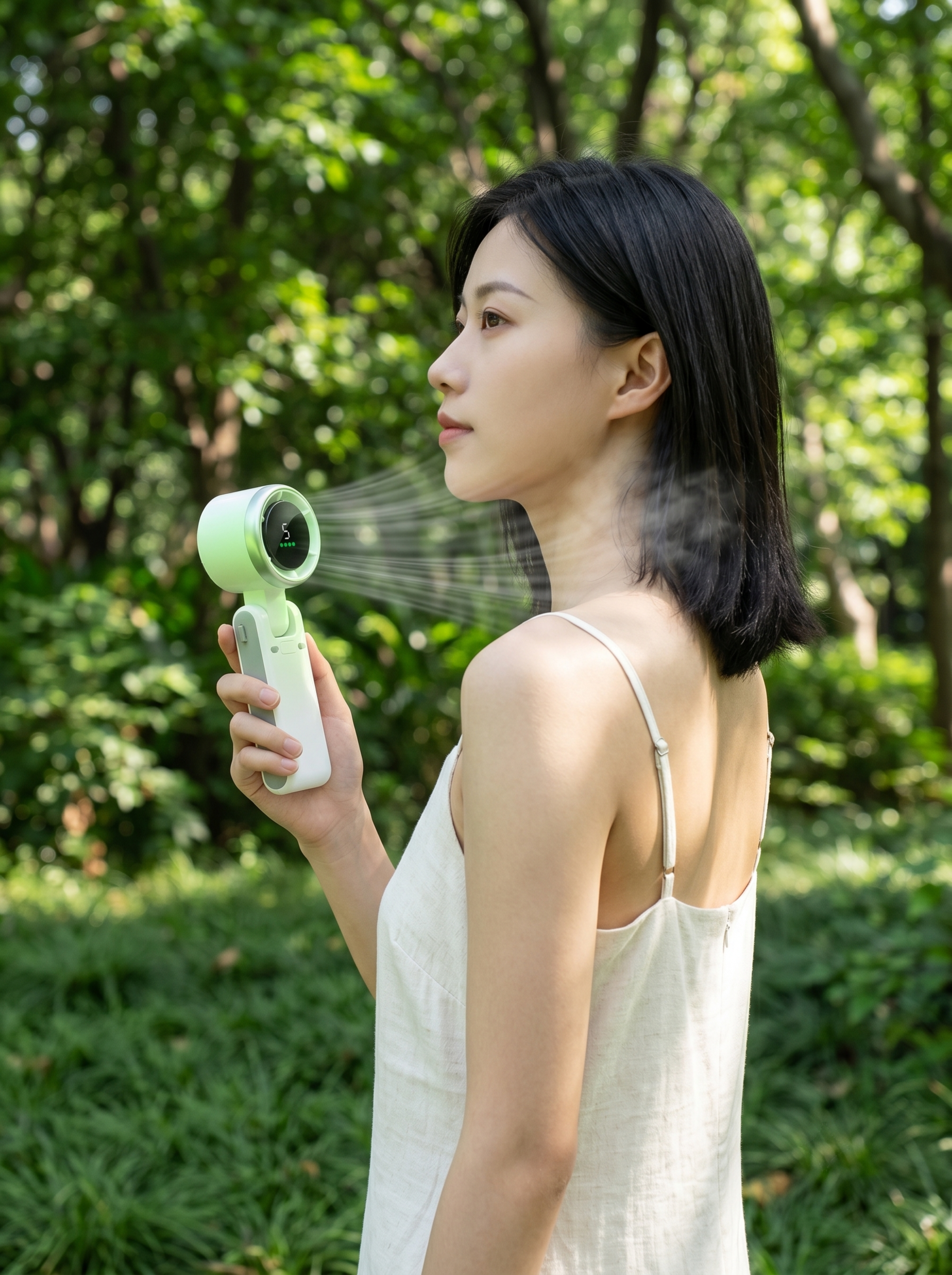 折叠随身风扇，严格参照上传产品图https://gdesign… - 图片创意预览