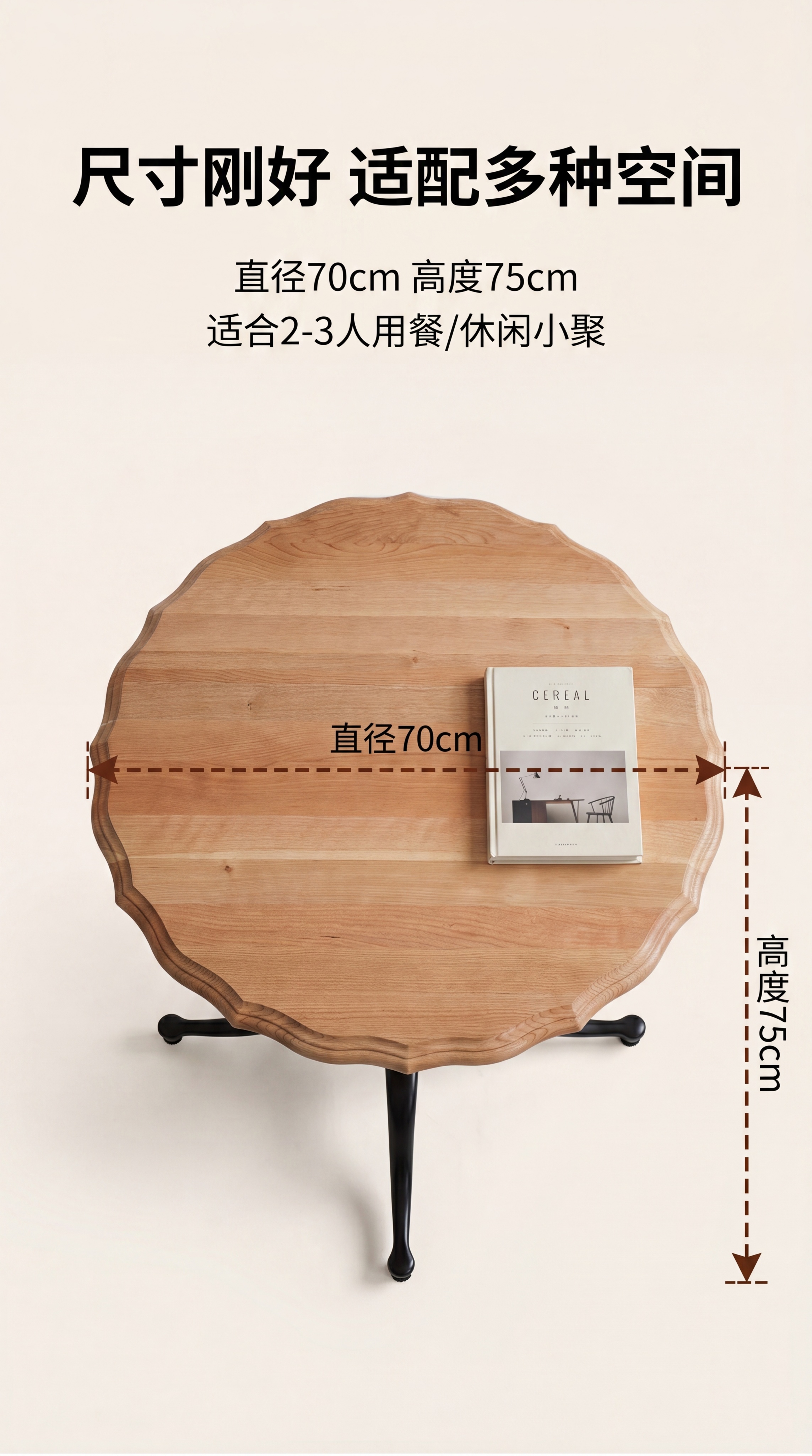 [第7屏] 尺寸说明-空间尺寸参考与占地展示。使用【图6】俯视… - 图片创意预览