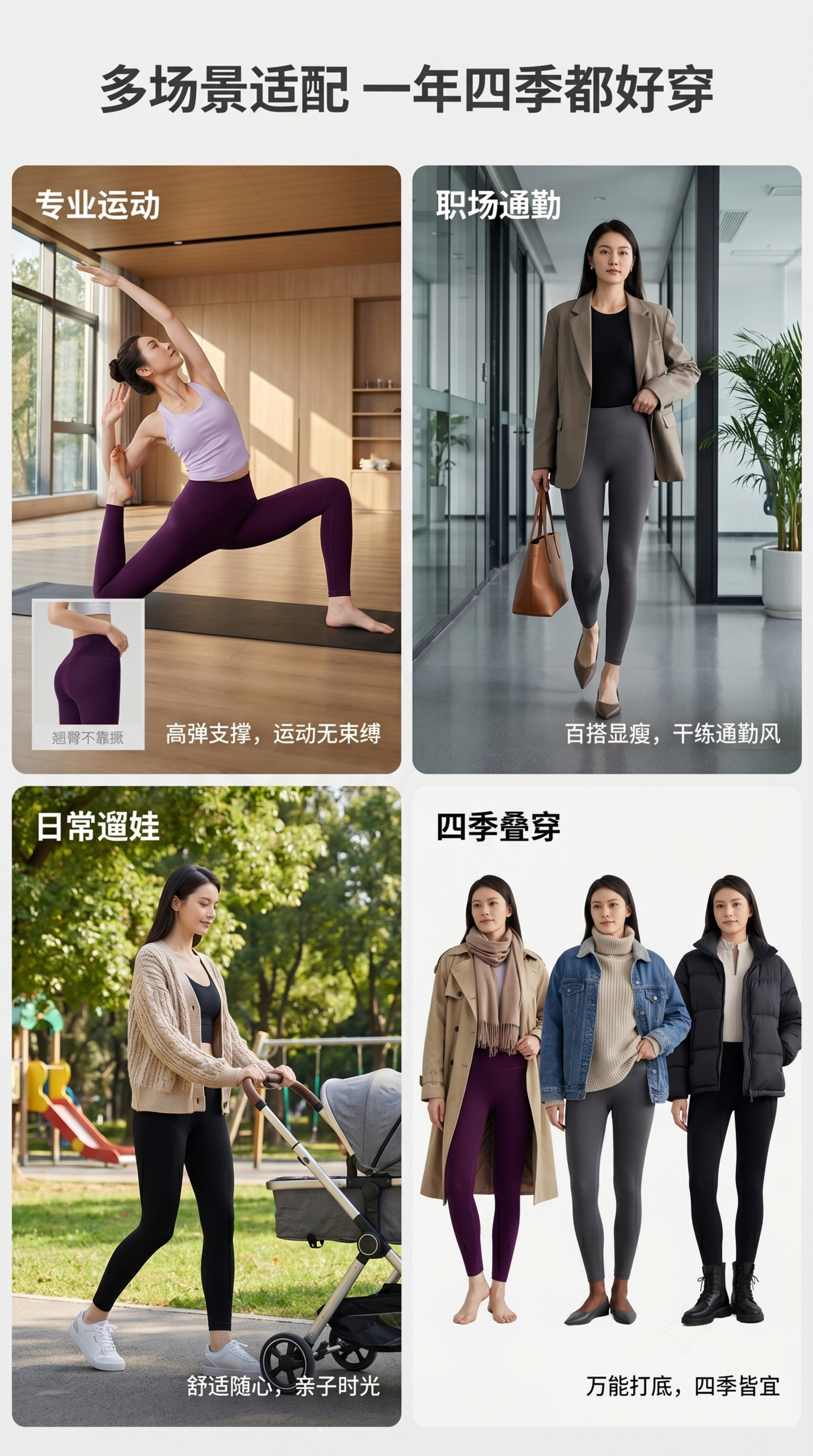 [第7屏] 四大适用场景多图搭配展示。 [氛围/风格] 场景种… - 图片创意预览