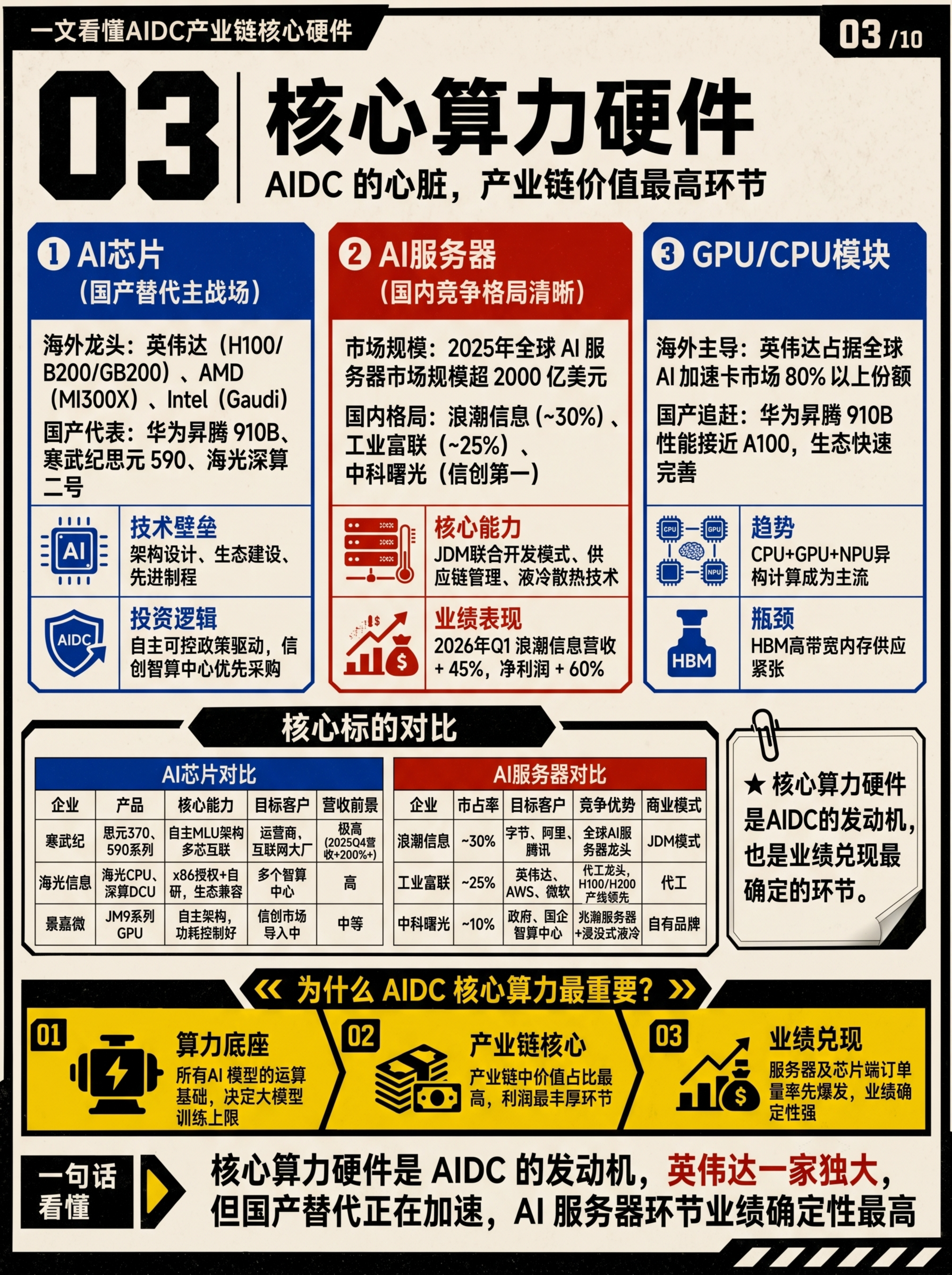生成一张AIDC核心算力硬件知识科普图，风格和参考图一致，复古… - 图片创意预览