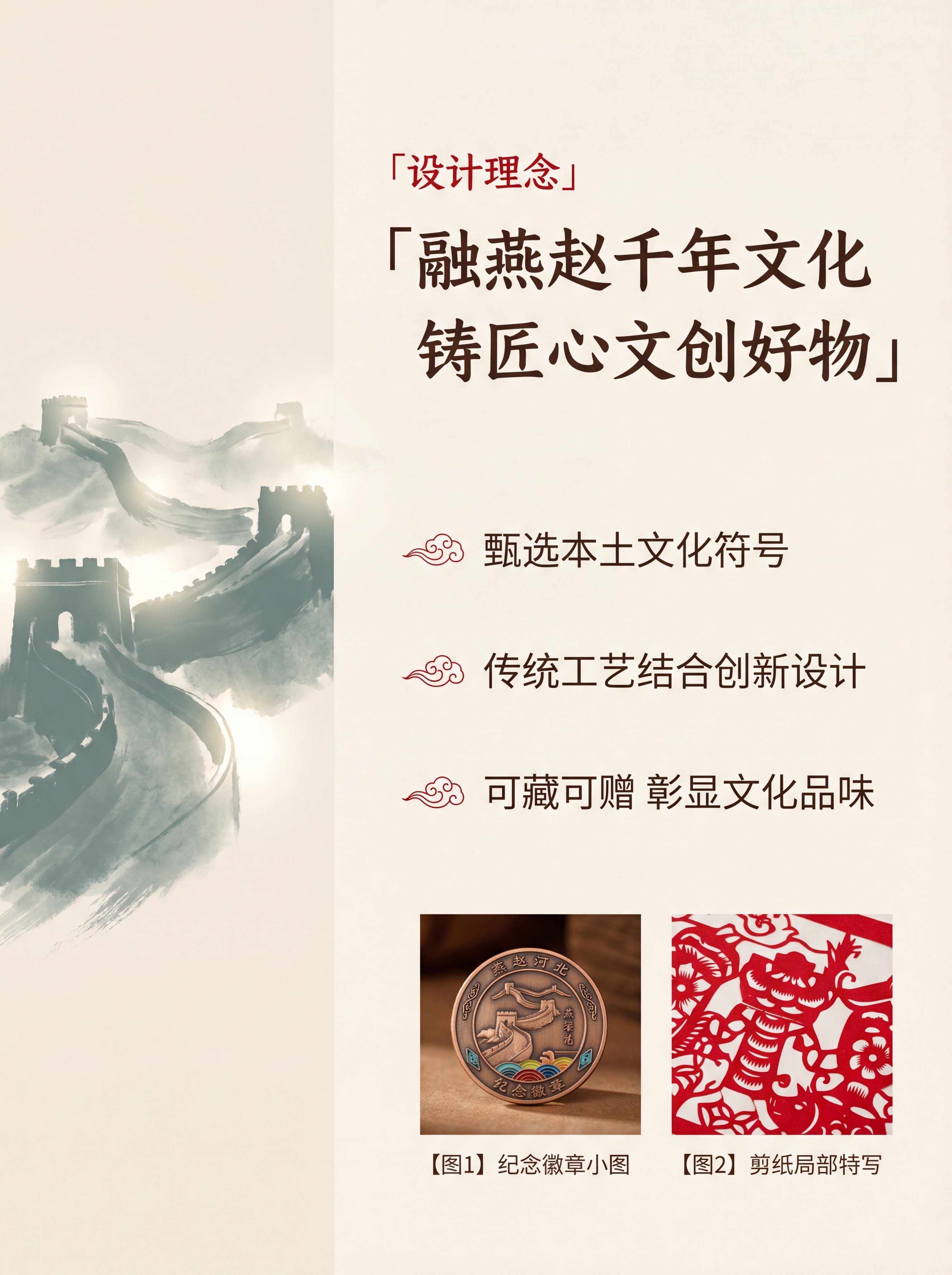 [第2屏] 设计理念页-燕赵风骨河北文创系列核心设计概念阐述。… - 图片创意预览