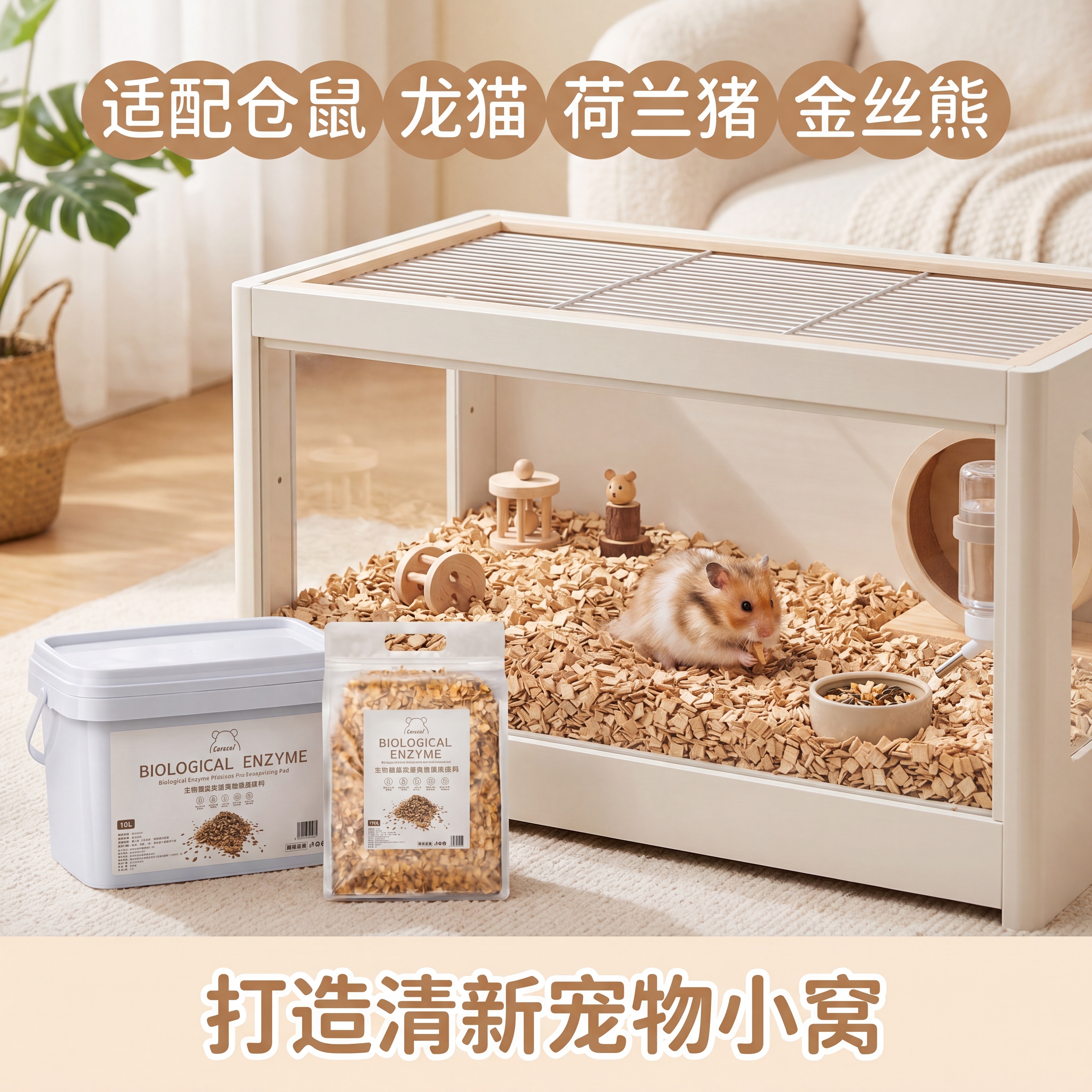 「图片1」，生成电商主图（5张），商品名称是生物酶益生菌除臭垫… - 图片创意预览