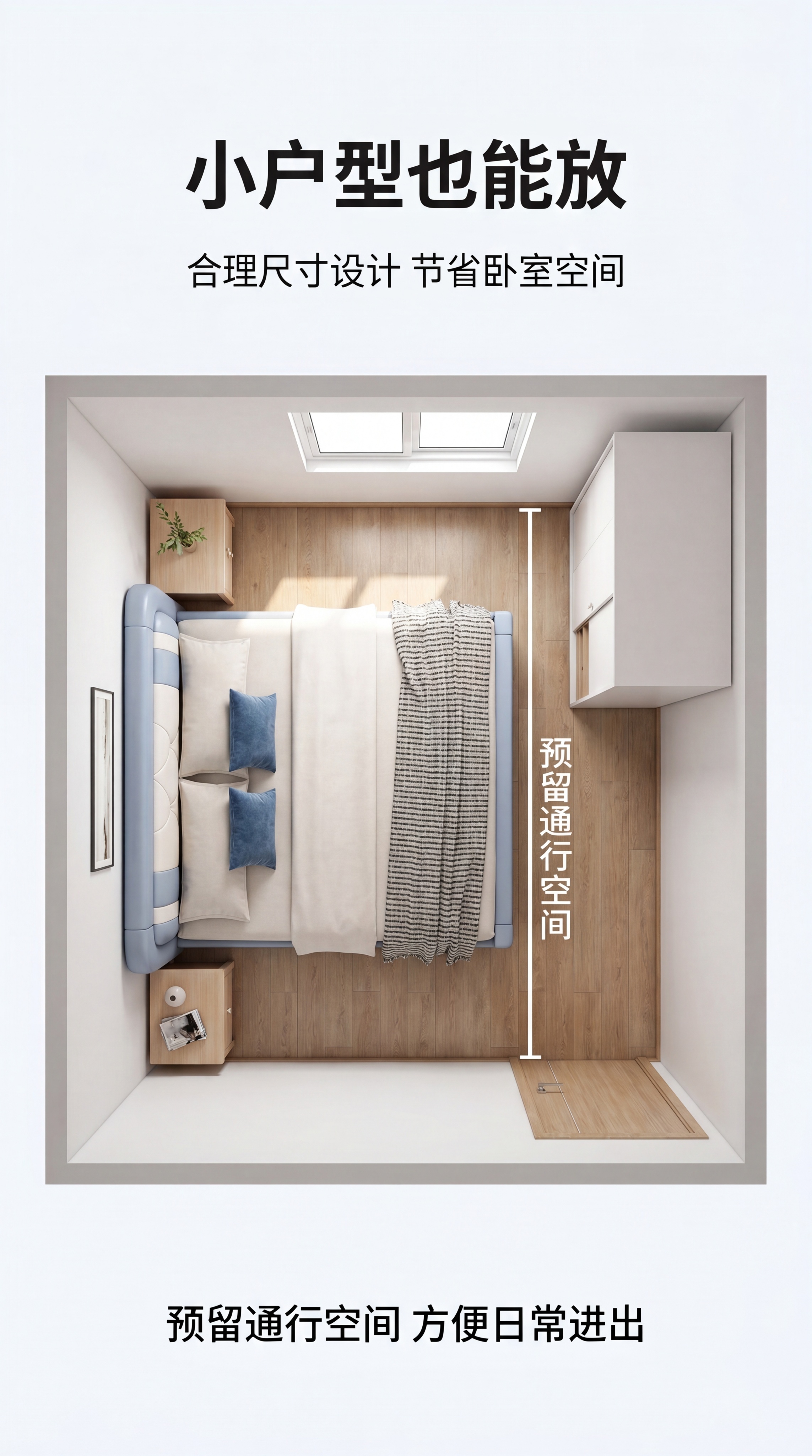 [第12屏] 小户型适配展示-小卧室空间摆放效果。氛围风格：实… - 图片创意预览