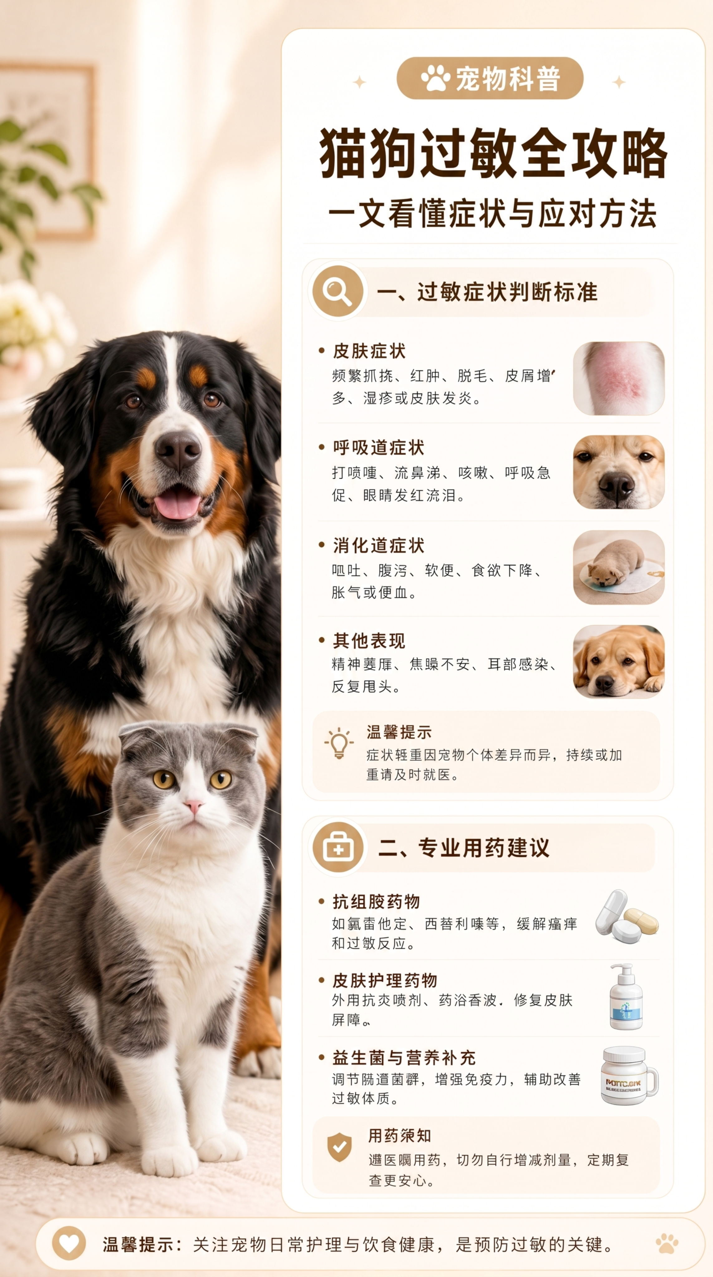 将图片左侧的金毛犬和橘猫替换成不同的其他真实宠物猫狗，表情自然… - 图片创意预览