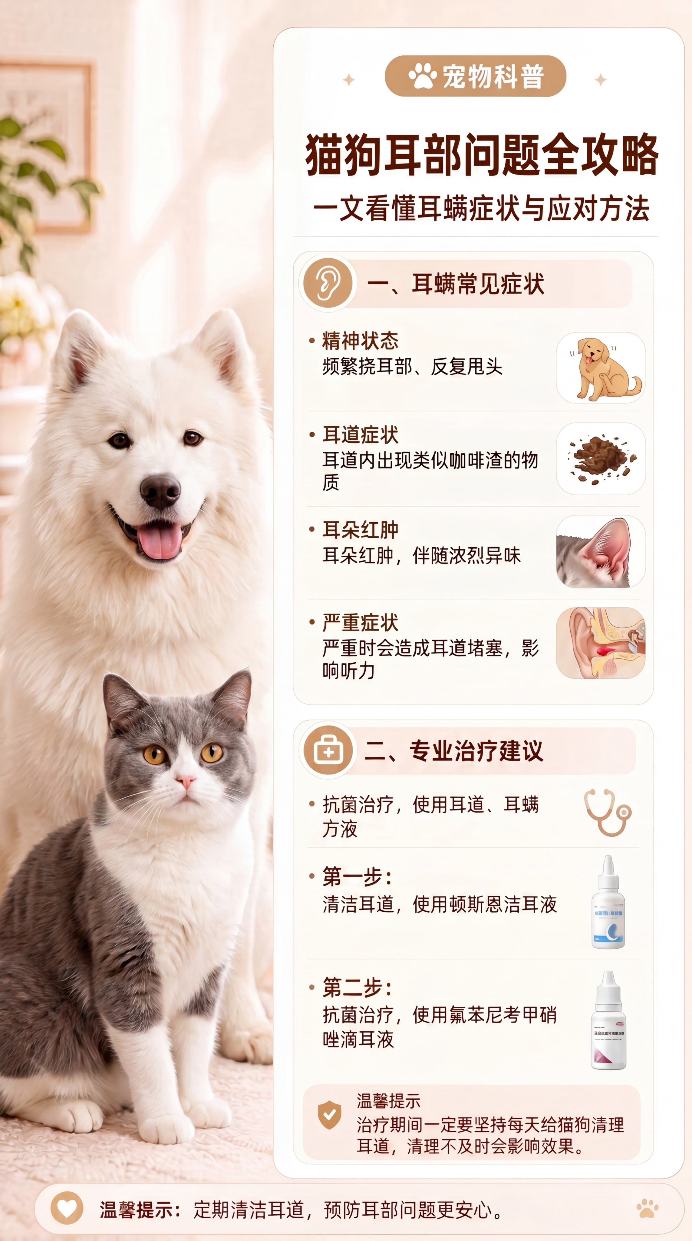 替换左侧金毛犬和橘猫为其他不同真实宠物猫狗，表情自然；将右侧人… - 图片创意预览
