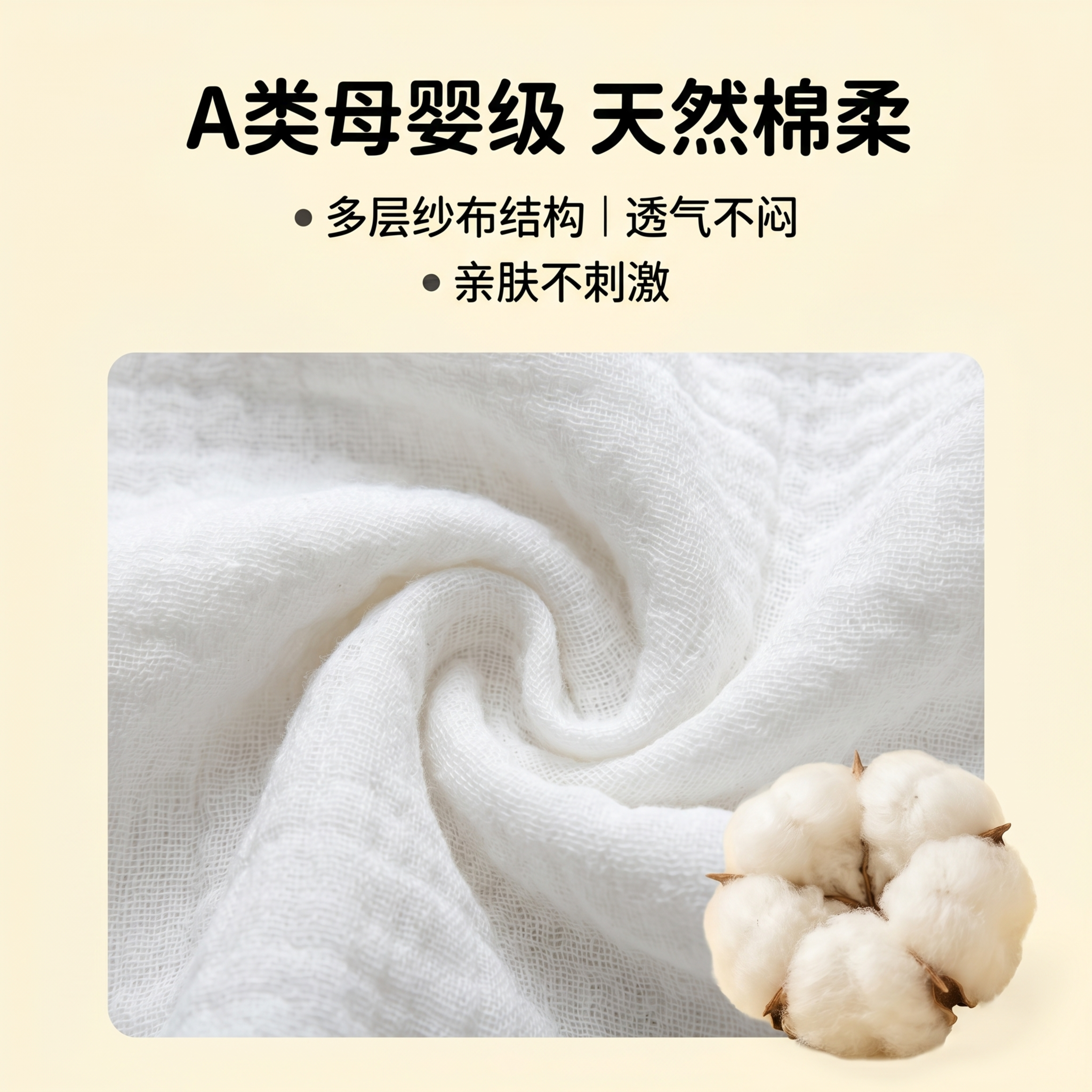 宝宝纯棉洗脸巾 - 图片创意预览