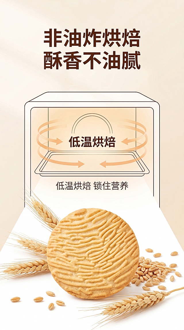 使用商品详情页技能根据商品图「图片1」「图片1」「图片1」「图片1」生成详情页，参考图为，商品名称为铁棍山药猴菇饼干，卖点为铁棍山药 + 猴头菇，养胃更健康 无蔗糖配方，清淡不齁甜 非油炸烘焙，酥香不油腻 750g 大分量，11.8 元高性价比 独立小包装，干净便携锁鲜 老少皆宜，代餐解馋两不误，适配平台为抖音/快手，图片比例为9:16，需求屏数为15张，第一屏：核心卖点---客户需求点，第二屏---第六屏：卖点验证，第七屏-第九屏：制造需求，第十屏-第十三屏：产品细节展示，第十四屏-第十五屏：实力+售后